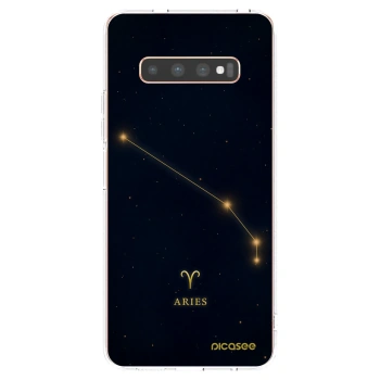 Picasee silikónový prehľadný obal pre Samsung Galaxy S10 Plus G975 - ARIES