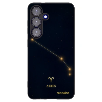 Picasee silikónový čierny obal pre Samsung Galaxy S25 5G - ARIES