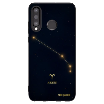 Picasee silikónový čierny obal pre Huawei P30 Lite - ARIES