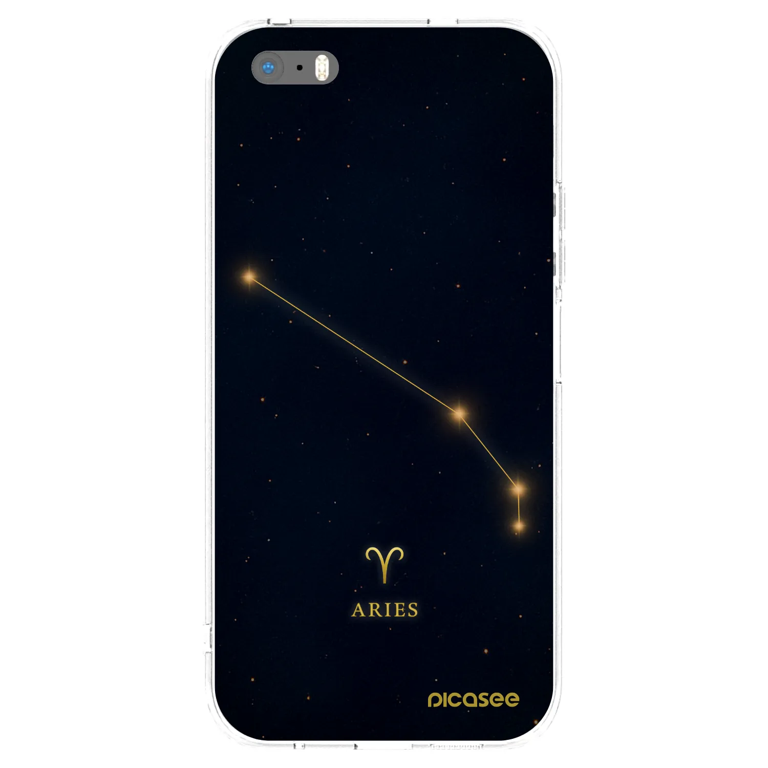 Picasee silikónový prehľadný obal pre Apple iPhone 5/5S/SE - ARIES