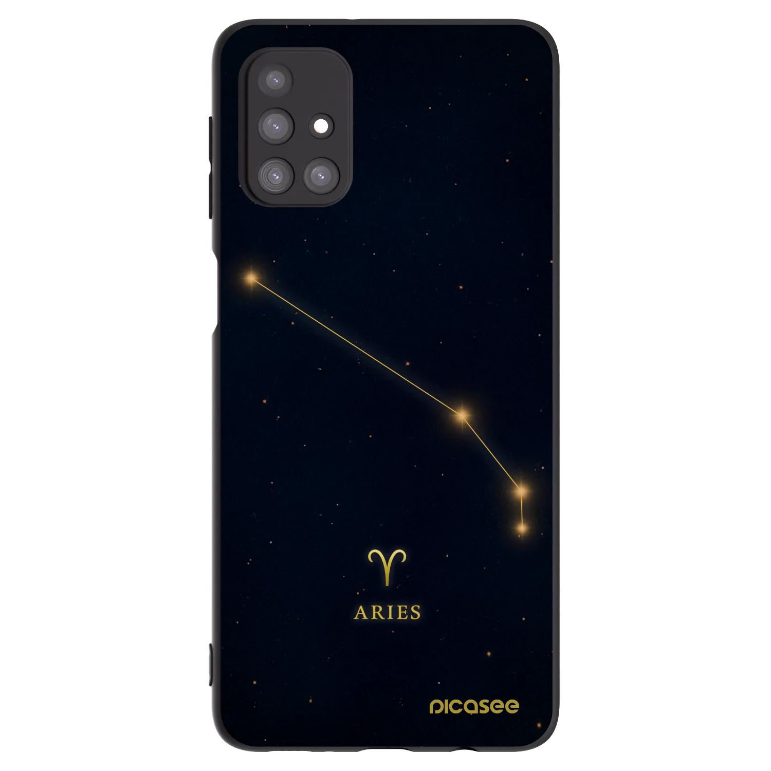 Picasee silikónový čierny obal pre Samsung Galaxy M31s - ARIES