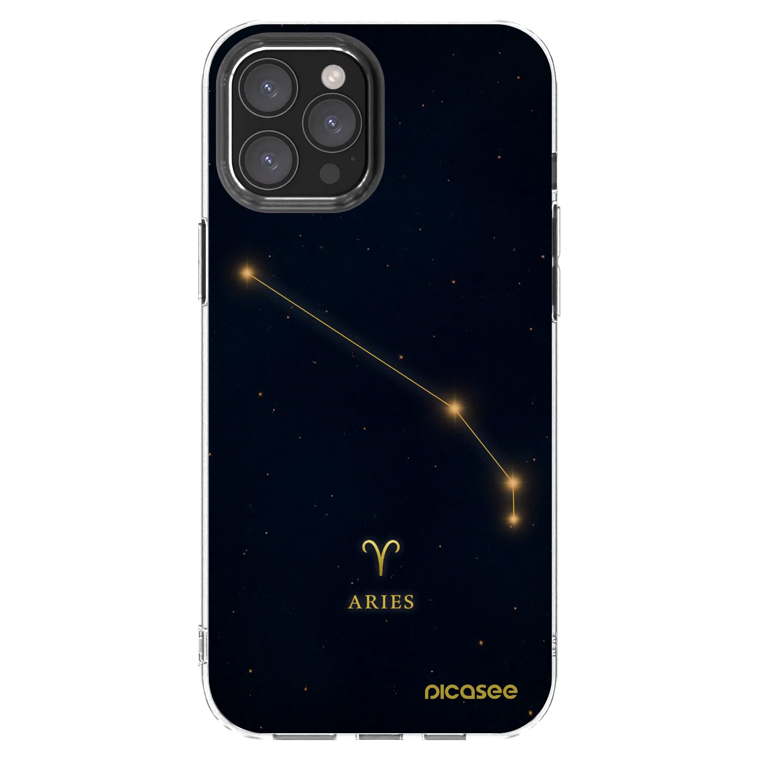 Picasee silikónový prehľadný obal pre Apple iPhone 12 Pro Max - ARIES