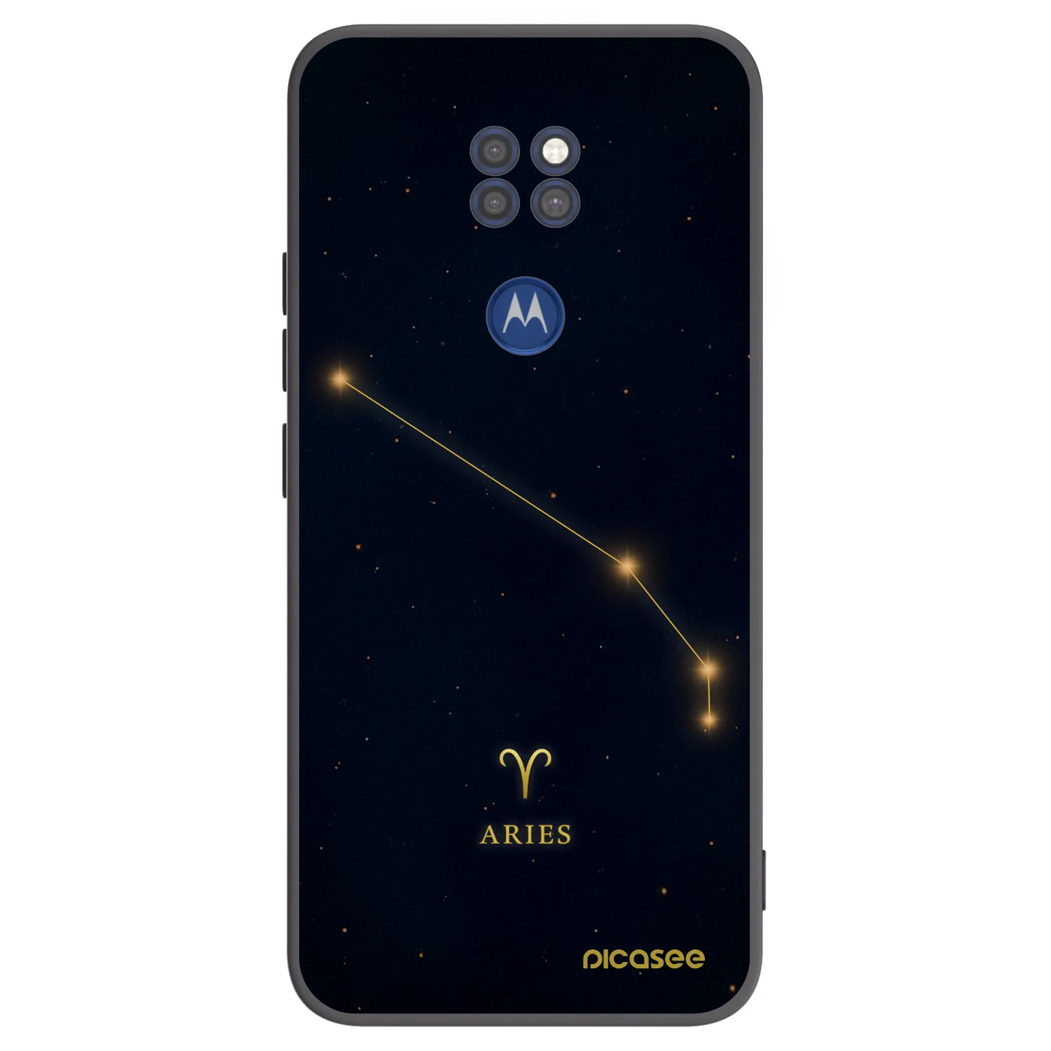 Picasee silikónový čierny obal pre Motorola Moto G9 Play - ARIES