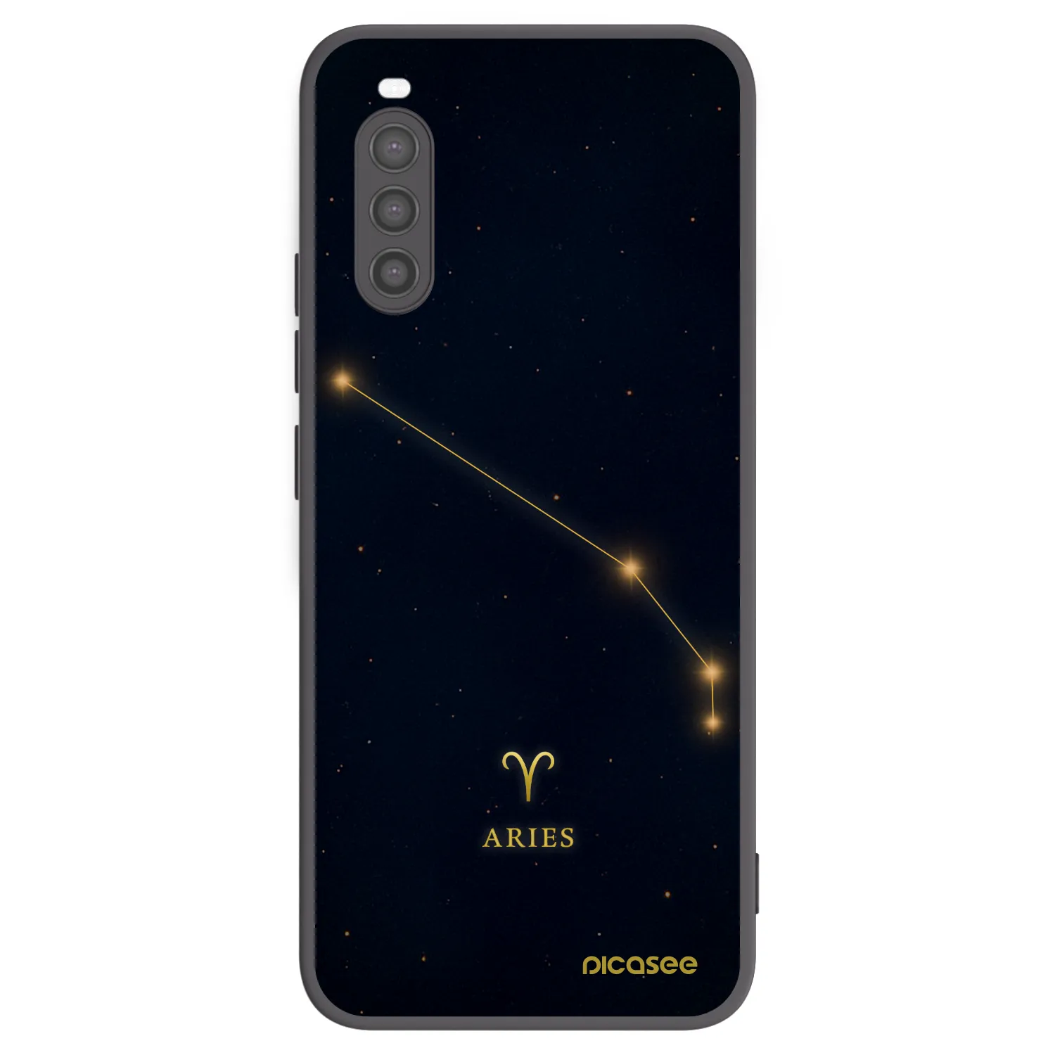 Picasee silikónový čierny obal pre Sony Xperia 10 II - ARIES