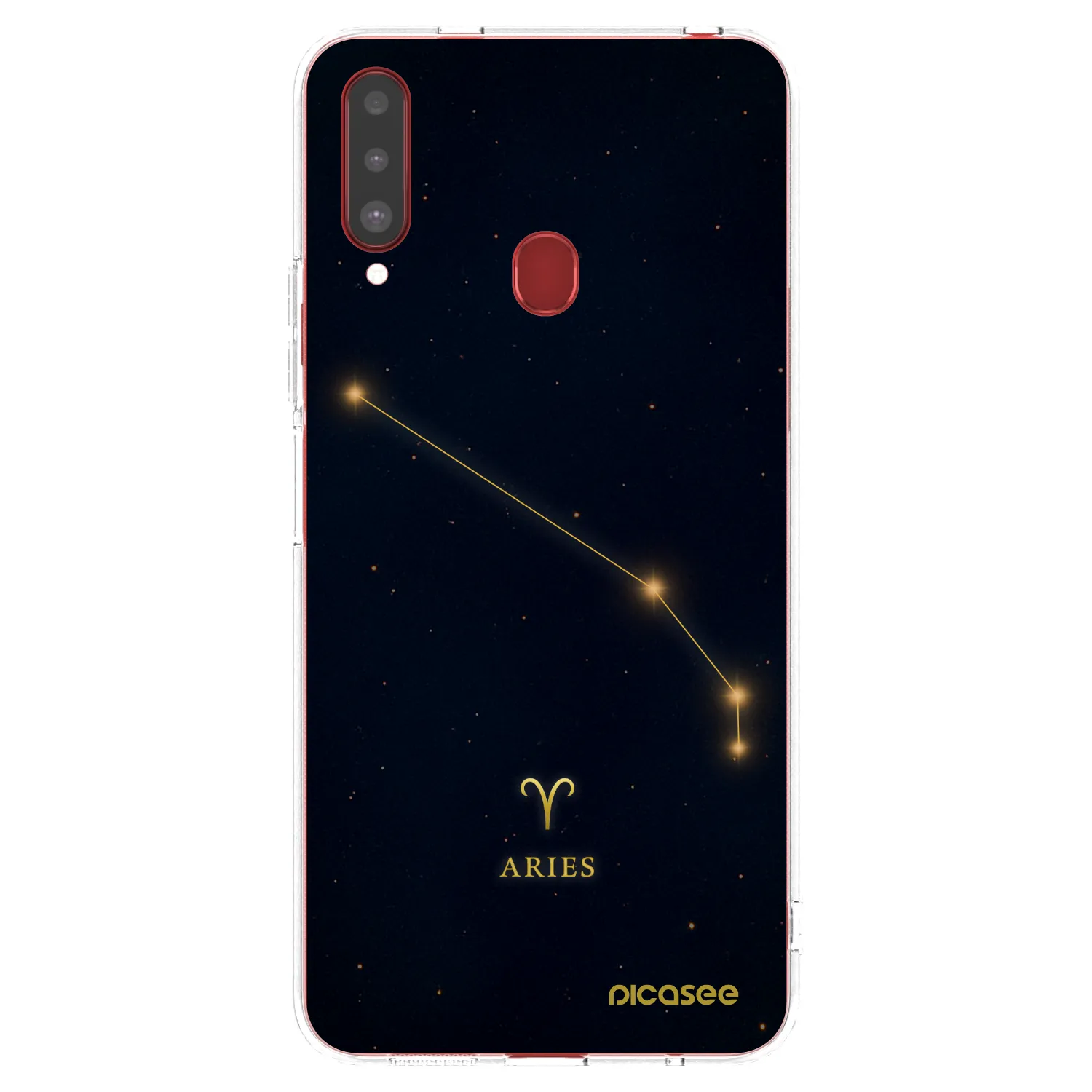 Picasee silikónový prehľadný obal pre Samsung Galaxy A20s - ARIES