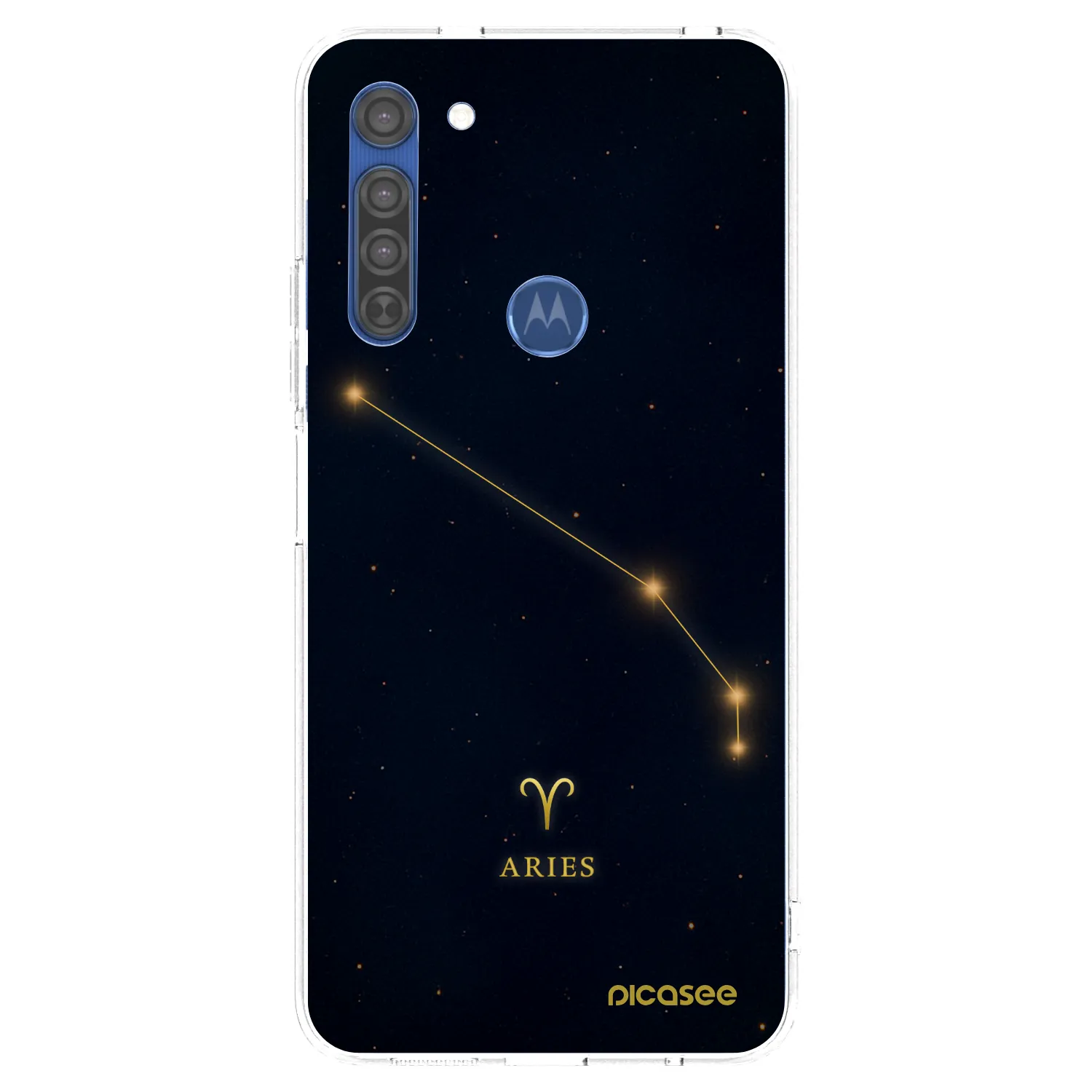 Picasee silikónový prehľadný obal pre Motorola Moto G8 - ARIES