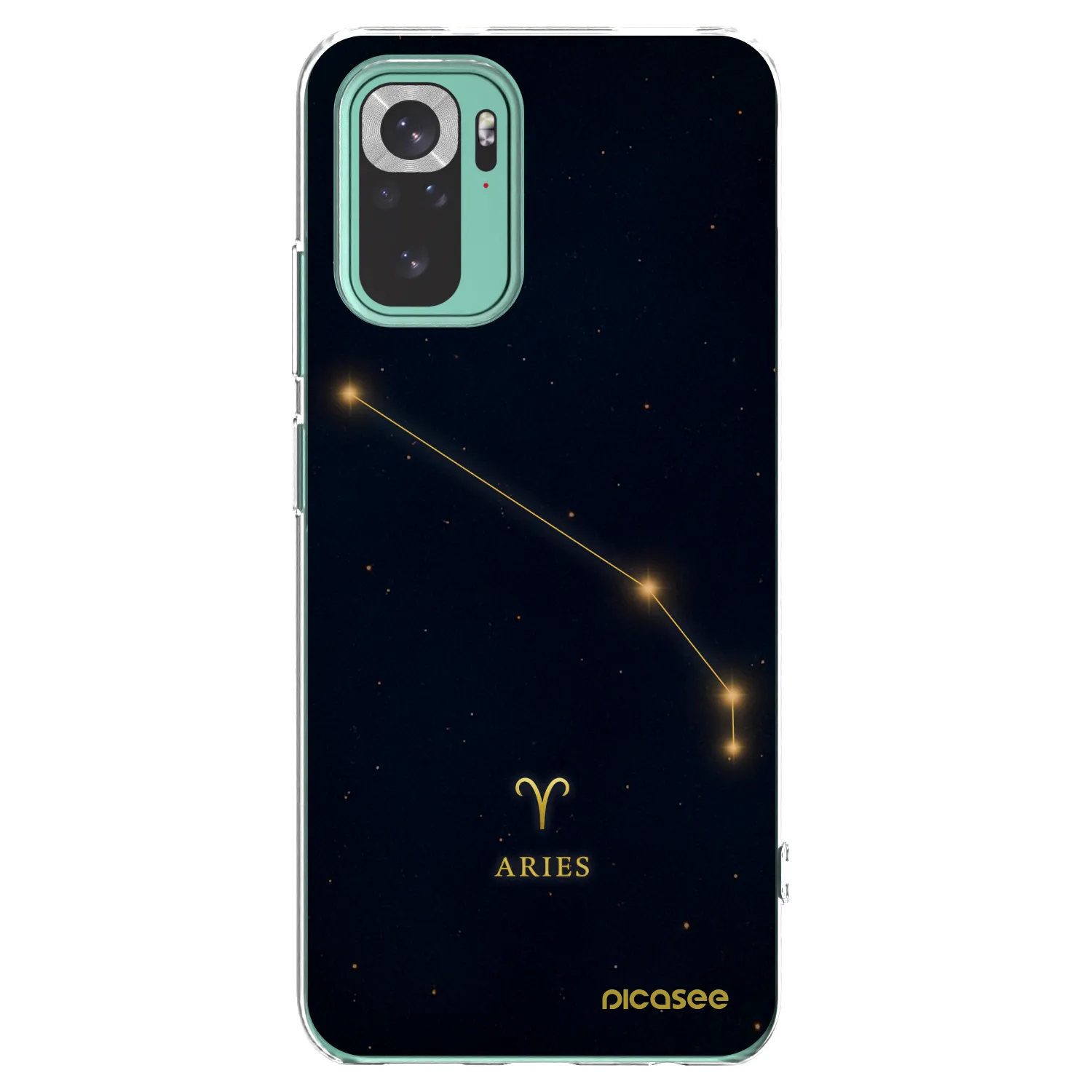 Picasee silikónový prehľadný obal pre Xiaomi Redmi Note 10 Pro - ARIES