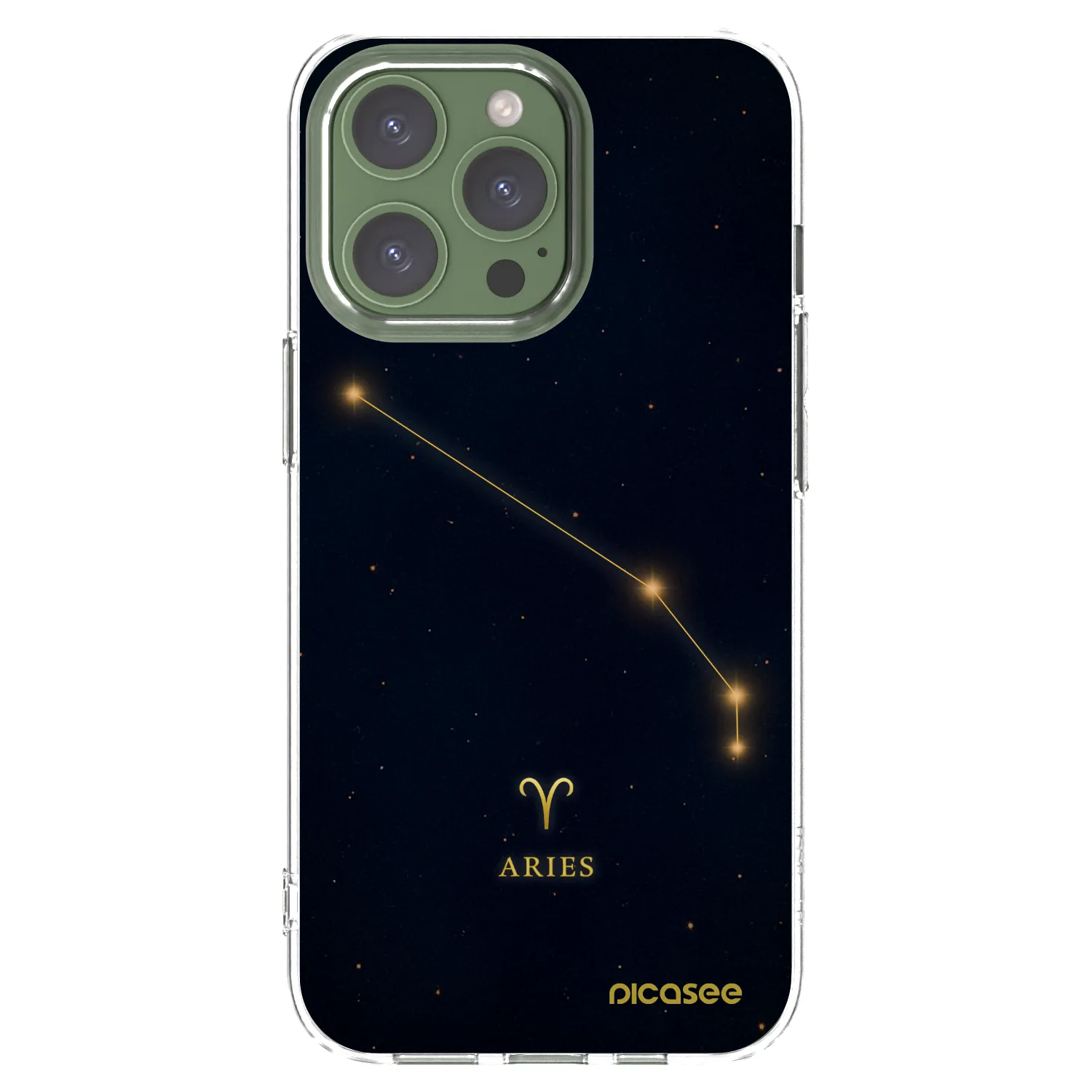 Picasee silikónový prehľadný obal pre Apple iPhone 13 Pro - ARIES