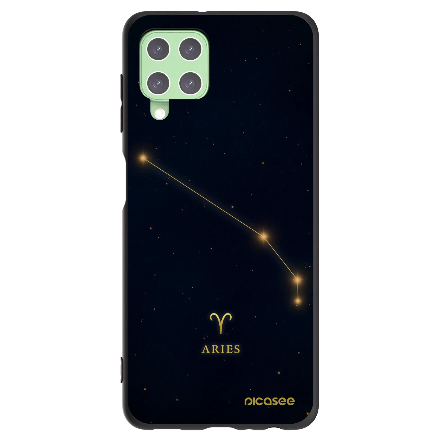 Picasee silikónový čierny obal pre Samsung Galaxy A22 A225F 4G - ARIES