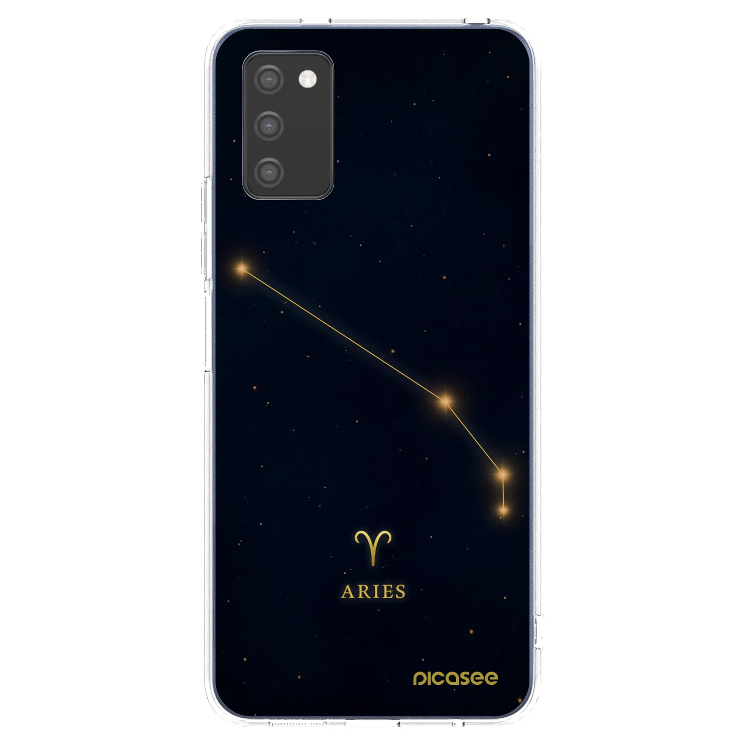 Picasee silikónový prehľadný obal pre Samsung Galaxy A03s A037G - ARIES