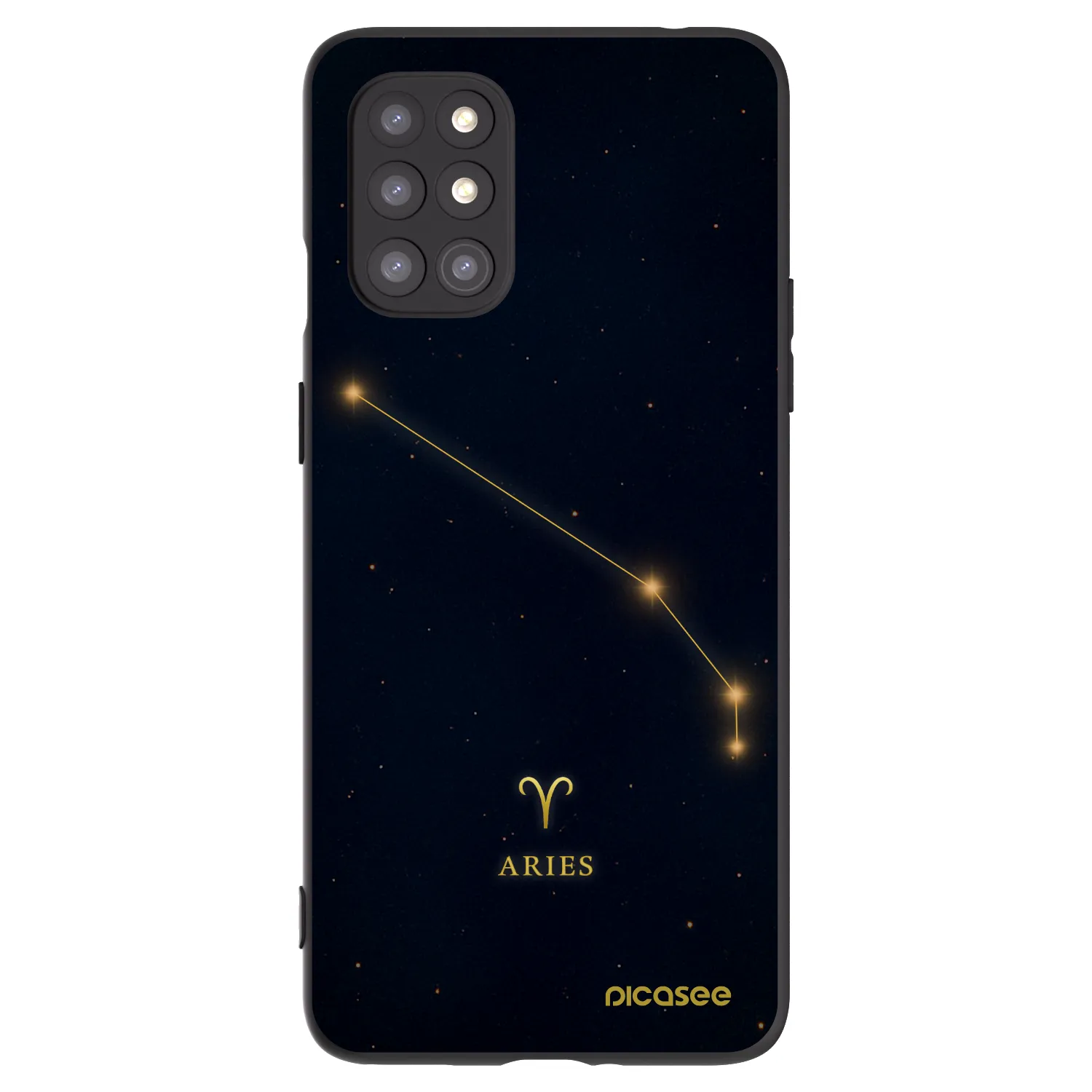 Picasee silikónový čierny obal pre OnePlus 8T - ARIES