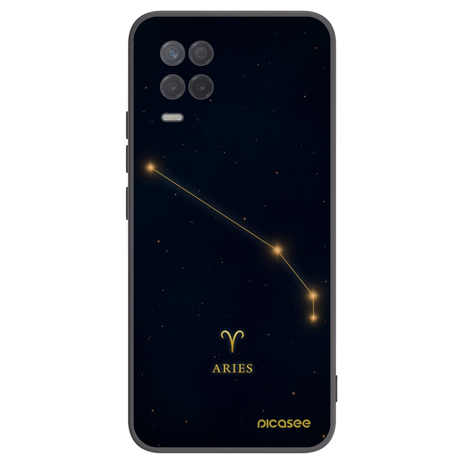 Picasee silikónový čierny obal pre Realme 8 5G - ARIES