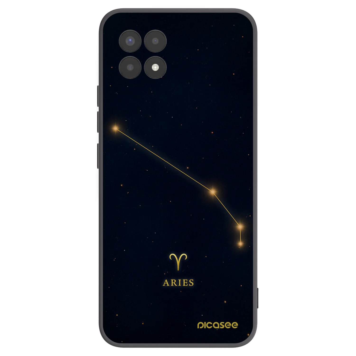 Picasee silikónový čierny obal pre Realme 8i - ARIES