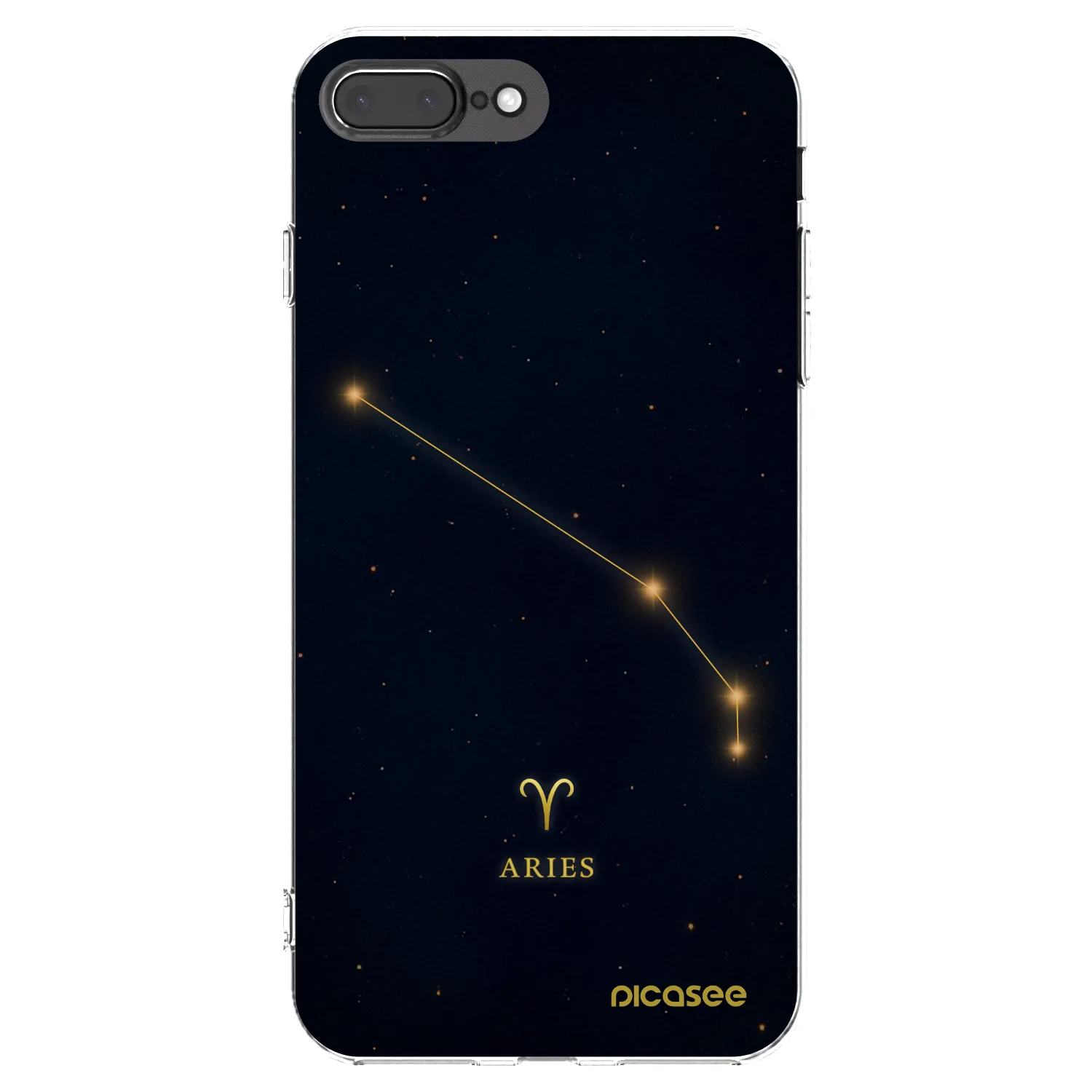 Picasee silikónový prehľadný obal pre Apple iPhone 7 Plus - ARIES