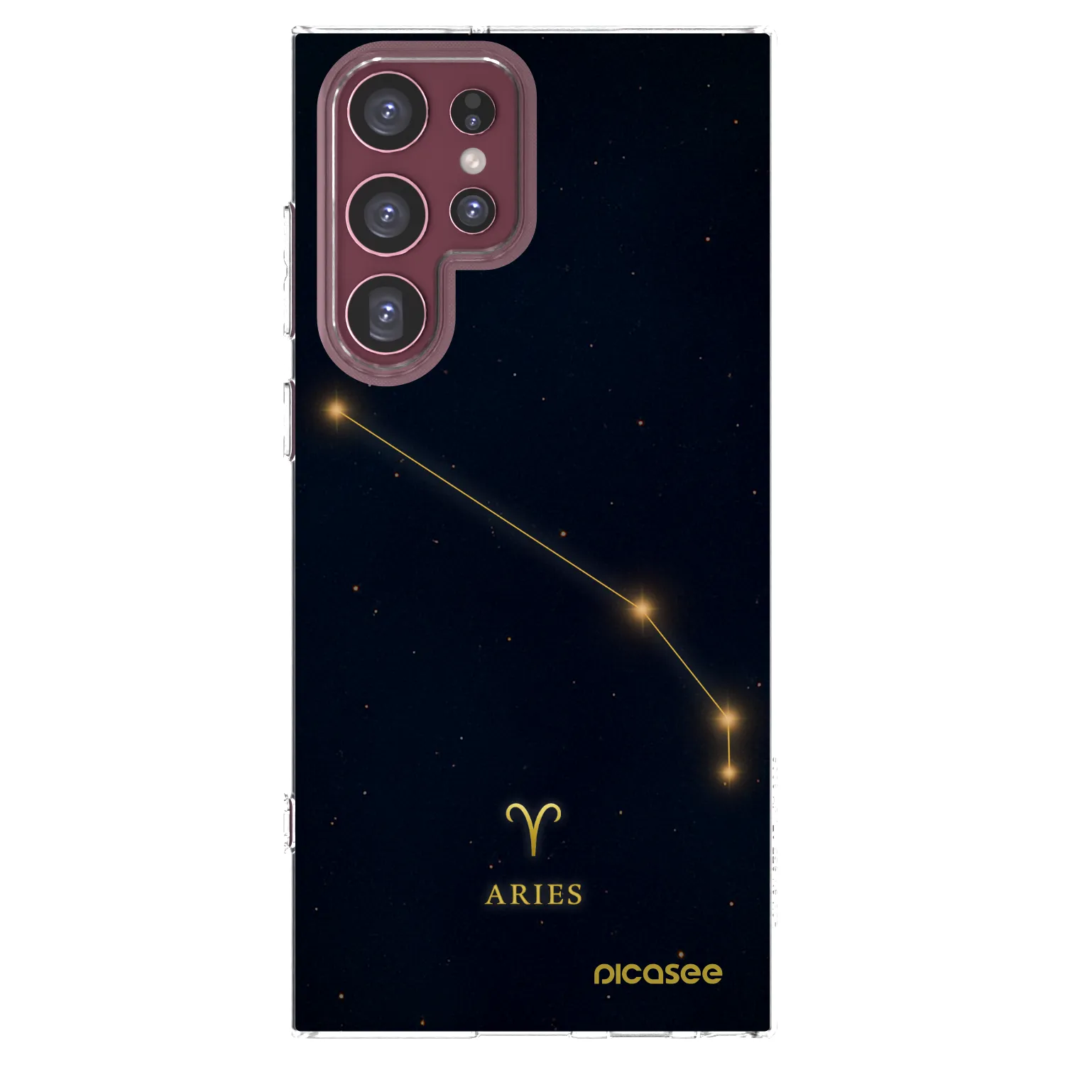 Picasee silikónový prehľadný obal pre Samsung Galaxy S22 Ultra 5G - ARIES