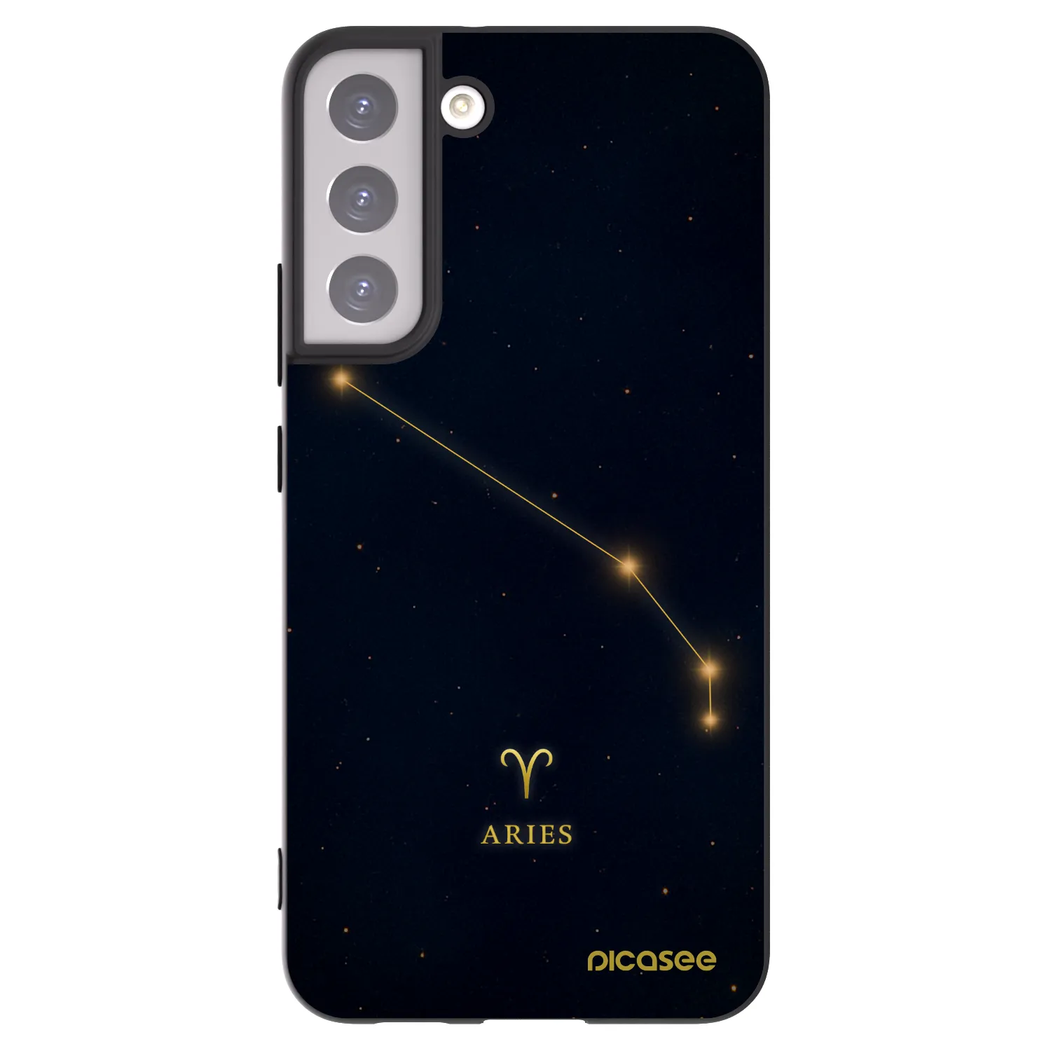 Picasee silikónový čierny obal pre Samsung Galaxy S22+ 5G - ARIES