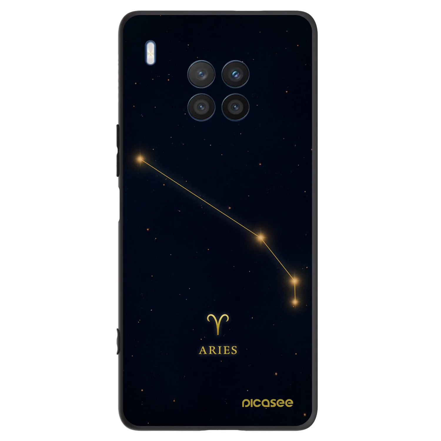 Picasee silikónový čierny obal pre Honor 50 Lite - ARIES