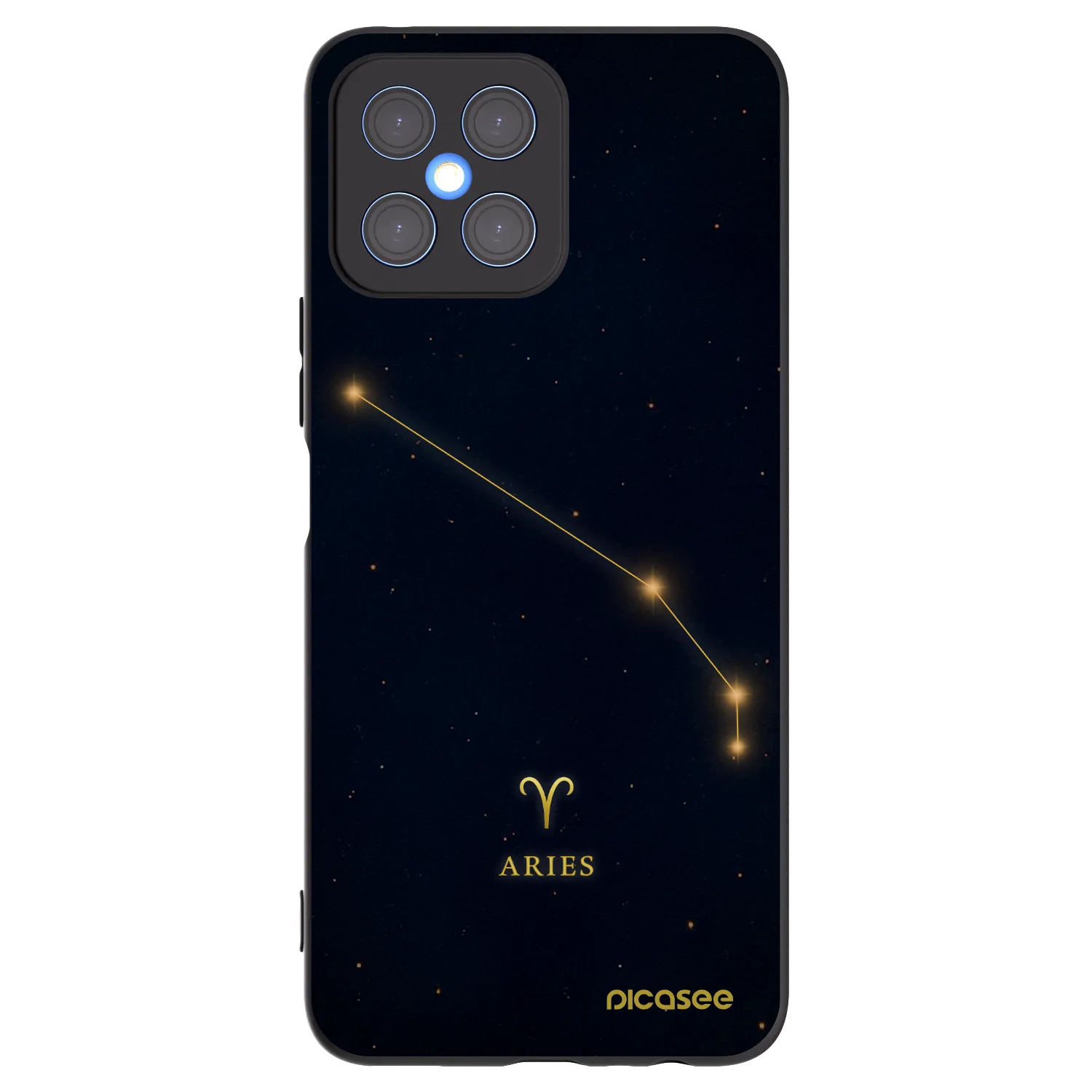 Picasee silikónový čierny obal pre Honor X8 4G - ARIES