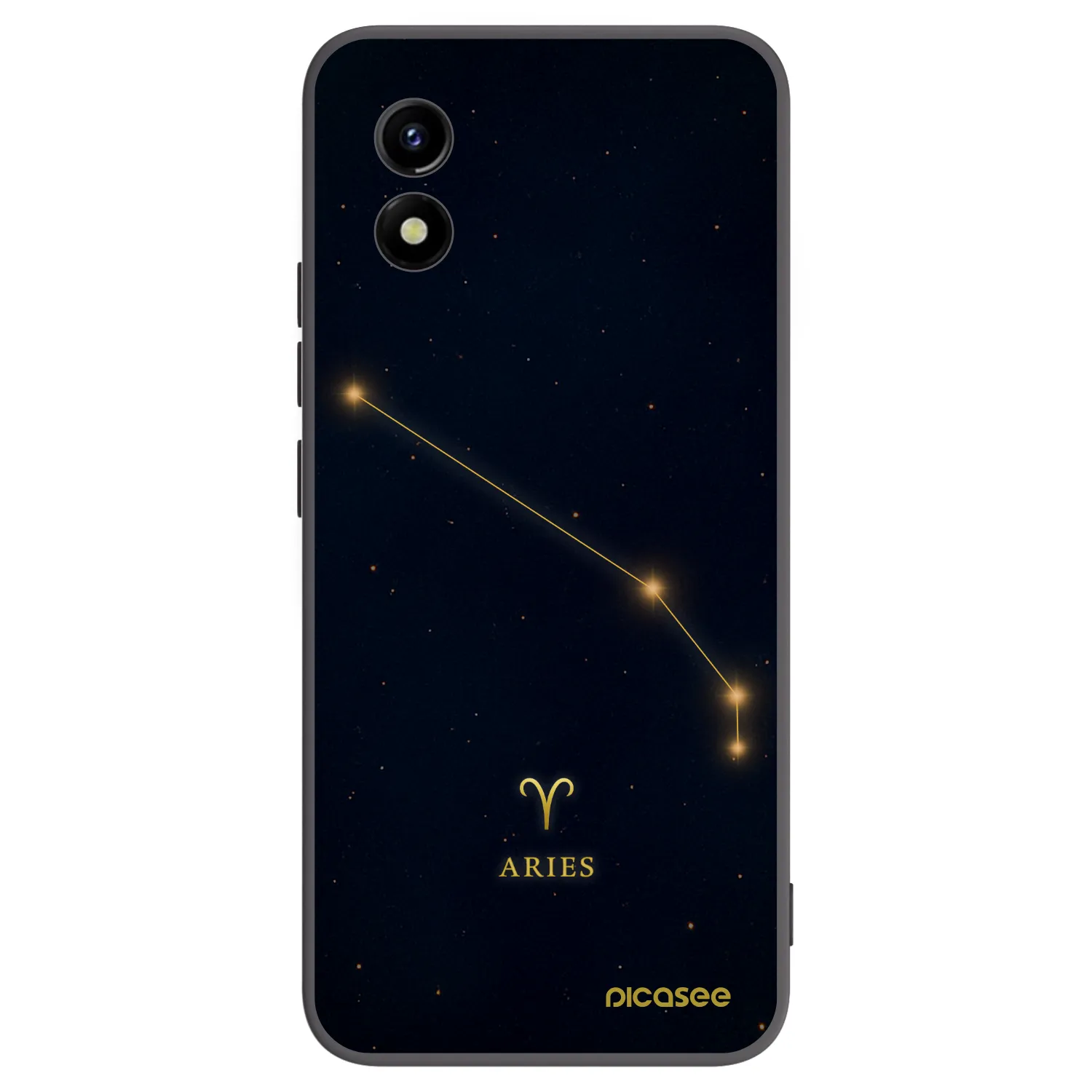 Picasee silikónový čierny obal pre Vivo Y01 - ARIES