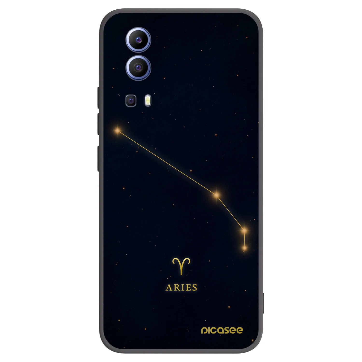 Picasee silikónový čierny obal pre Vivo Y52 5G - ARIES