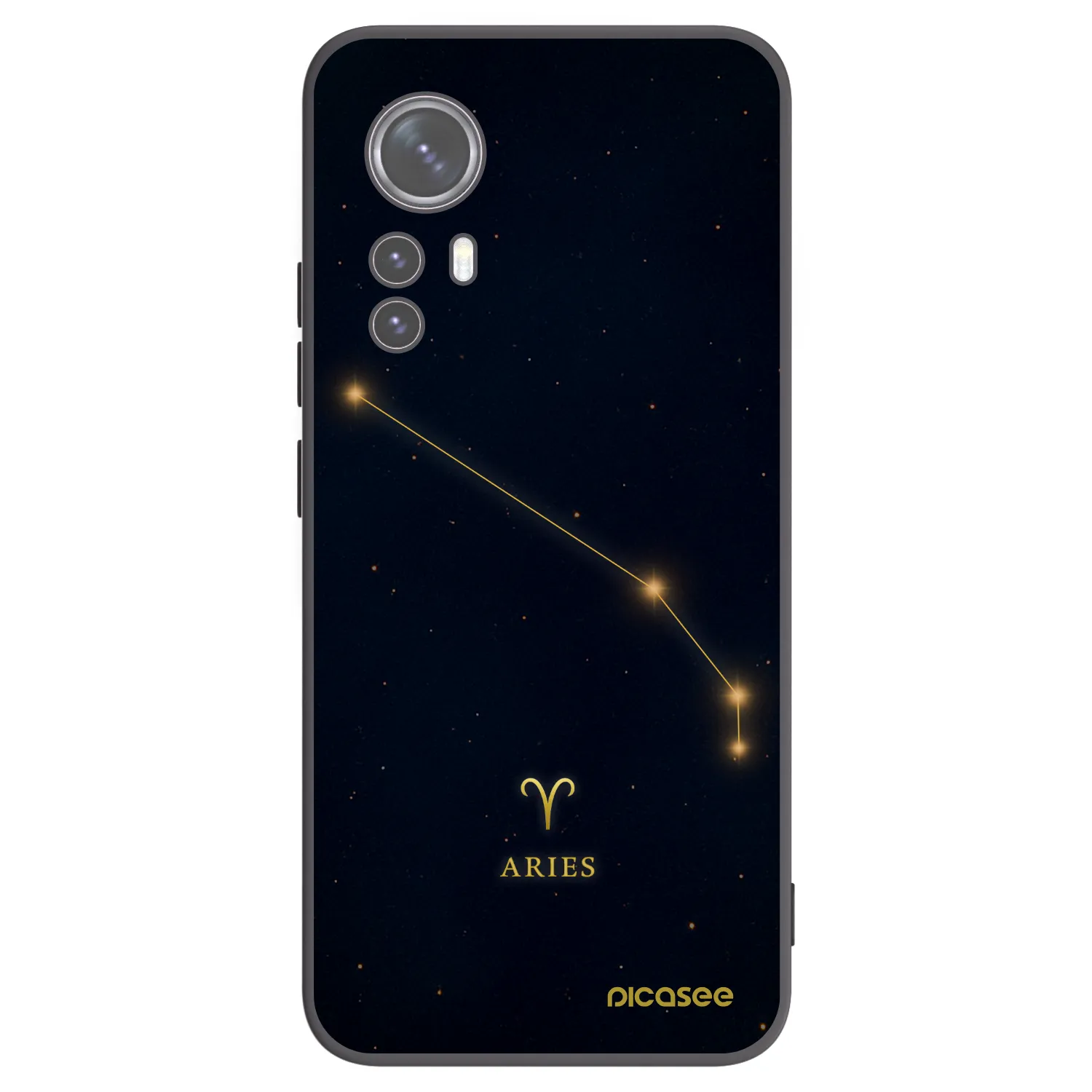 Picasee silikónový čierny obal pre Xiaomi 12X - ARIES