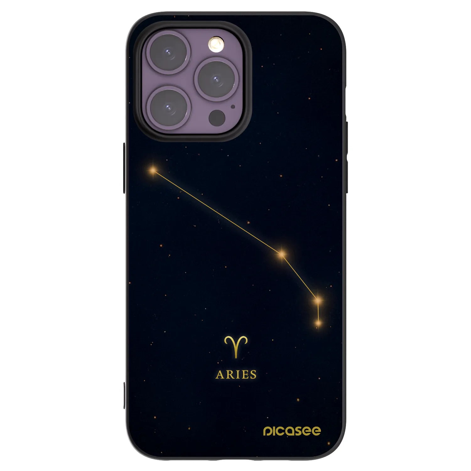 Picasee silikónový čierny obal pre Apple iPhone 14 Pro Max - ARIES