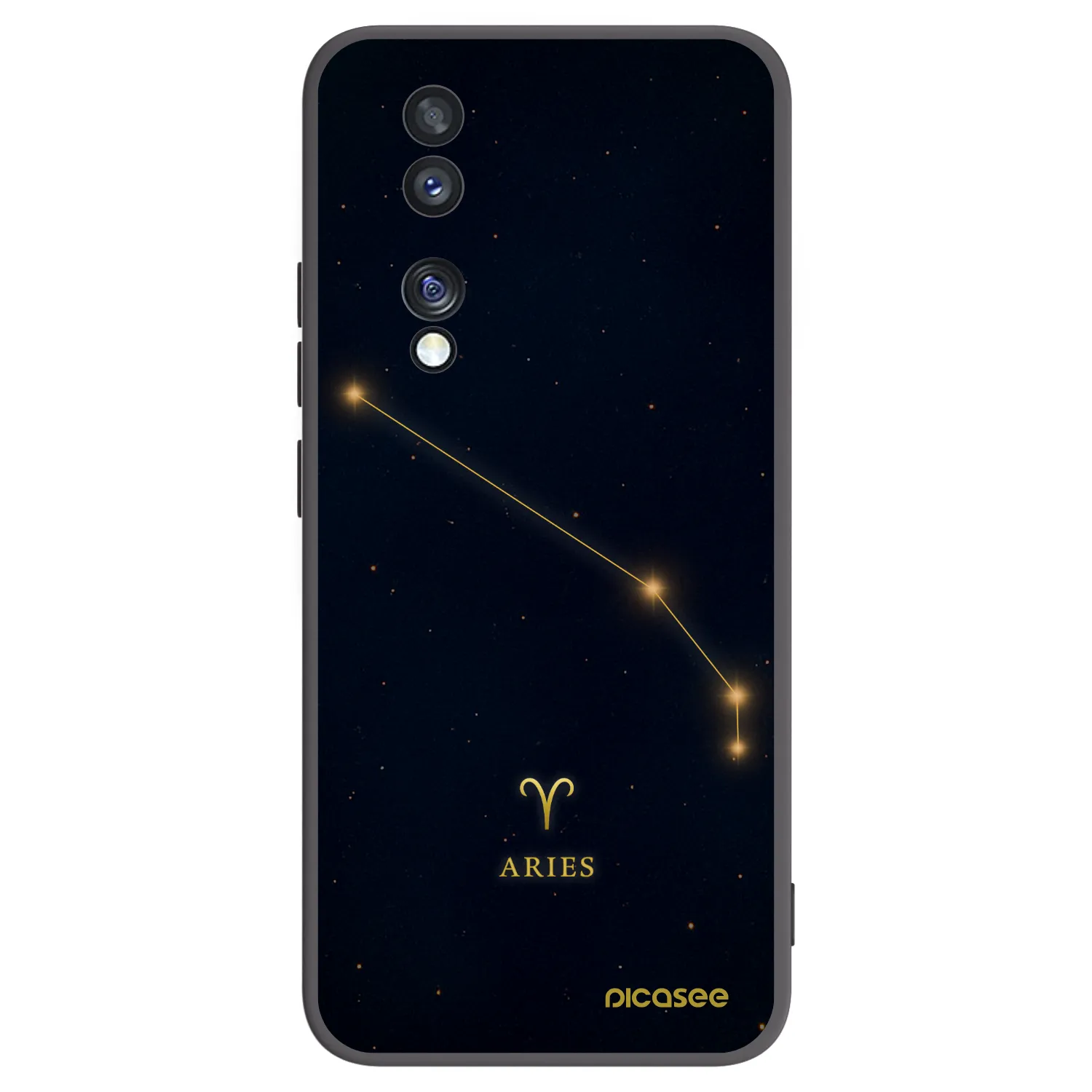 Picasee silikónový čierny obal pre Honor 70 - ARIES