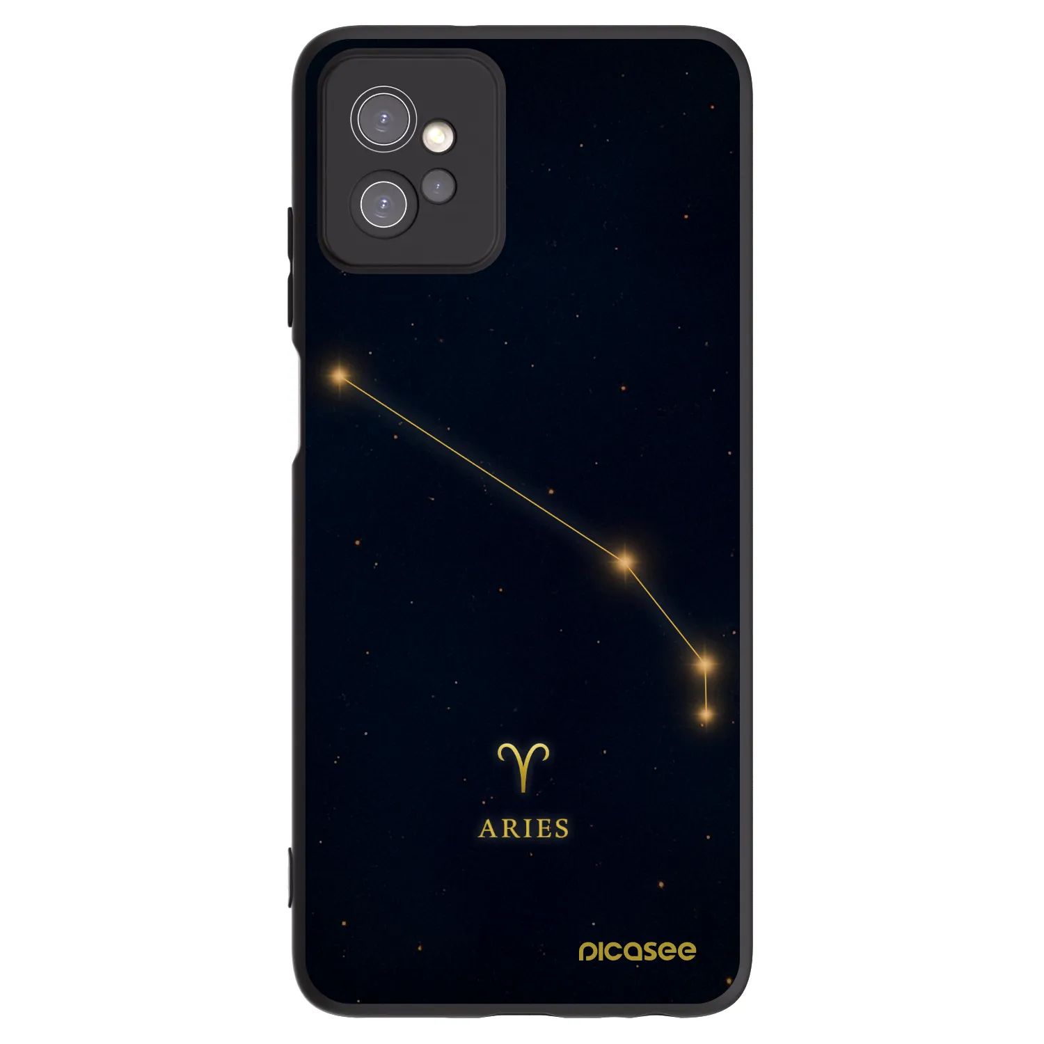 Picasee silikónový čierny obal pre Motorola Moto G32 - ARIES