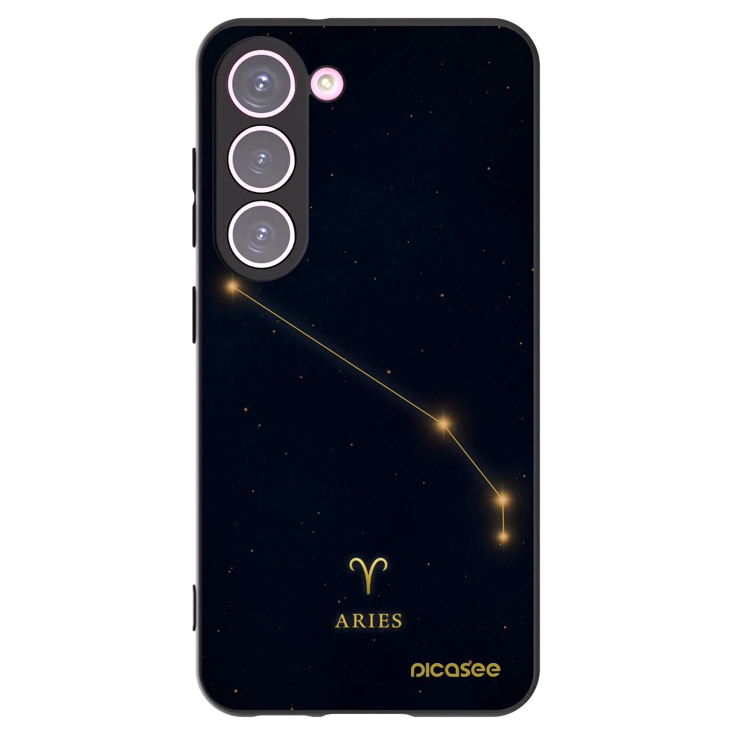 Picasee silikónový čierny obal pre Samsung Galaxy S23 5G - ARIES