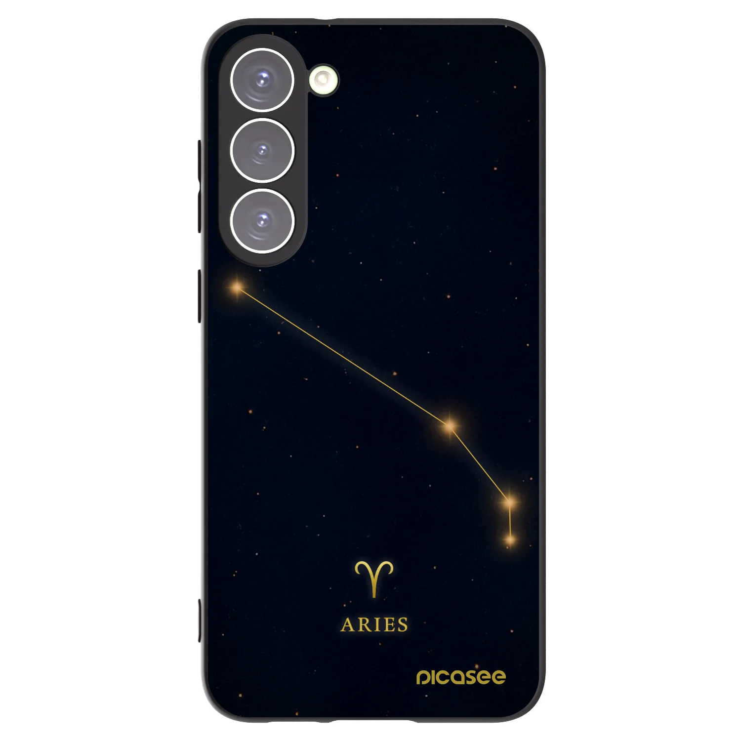 Picasee silikónový čierny obal pre Samsung Galaxy S23+ 5G - ARIES