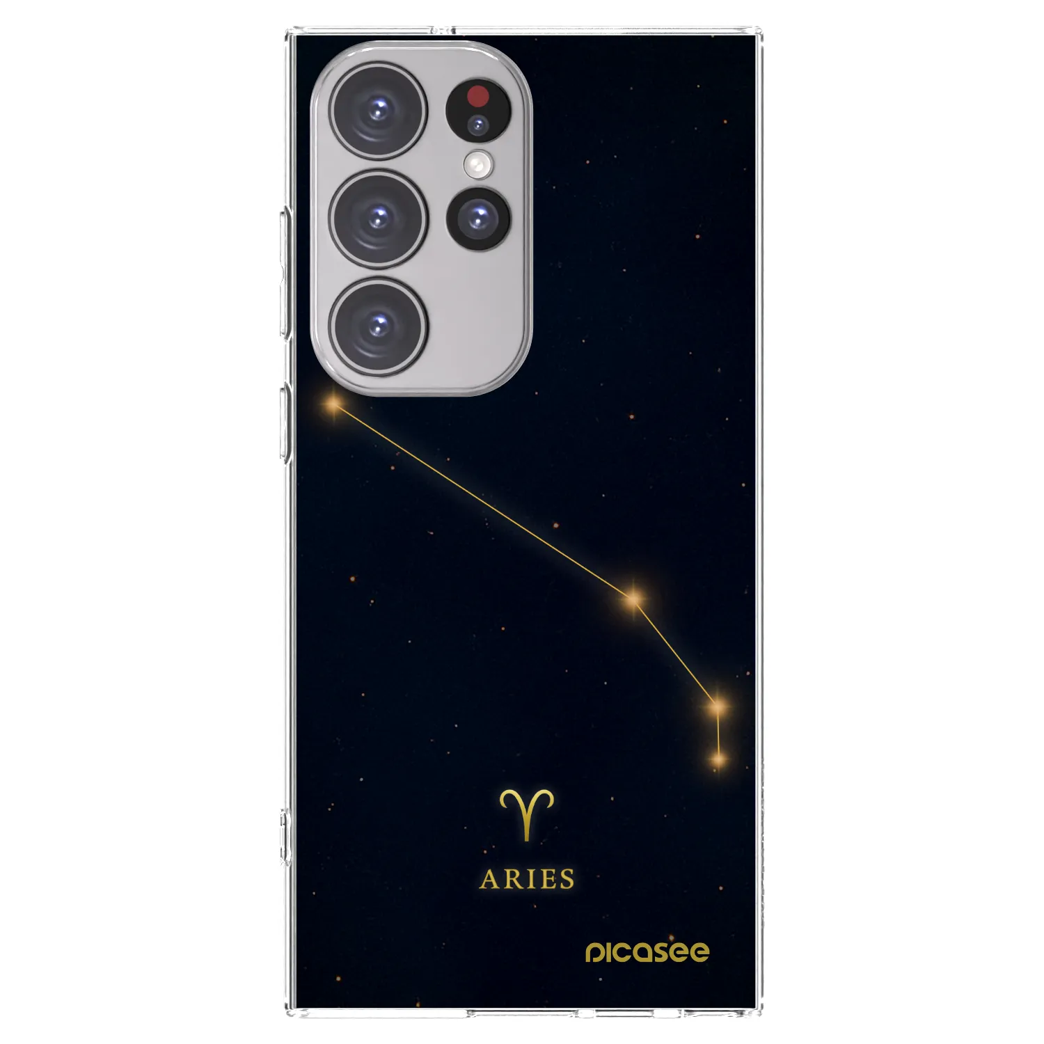 Picasee silikónový prehľadný obal pre Samsung Galaxy S23 Ultra 5G - ARIES