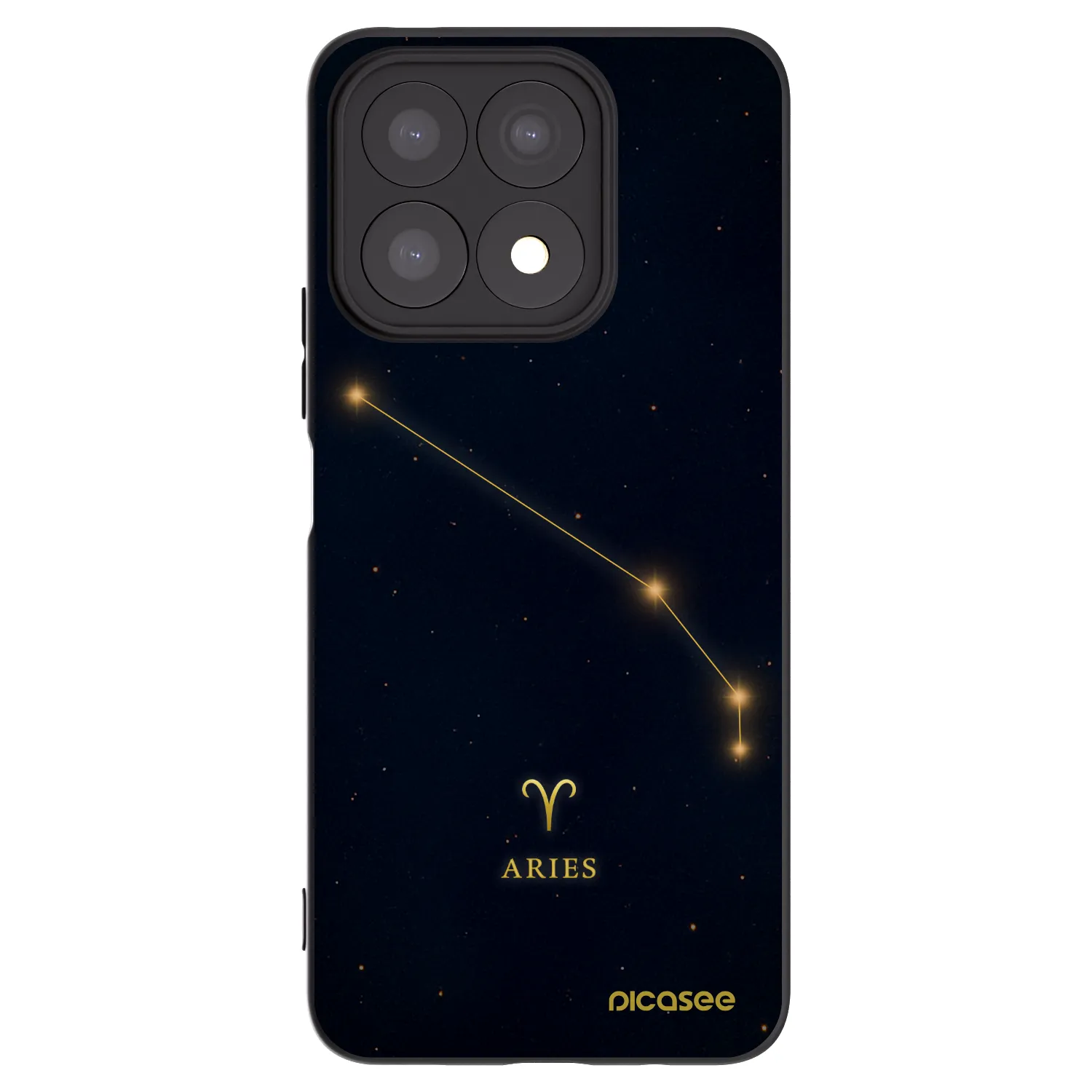 Picasee silikónový čierny obal pre Honor X8a - ARIES