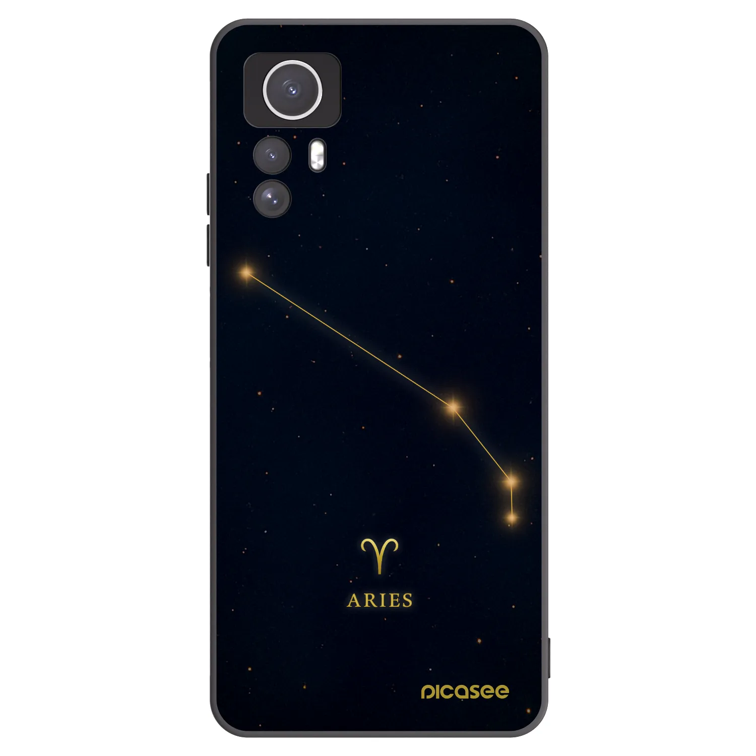 Picasee silikónový čierny obal pre Xiaomi Redmi Note 12S - ARIES