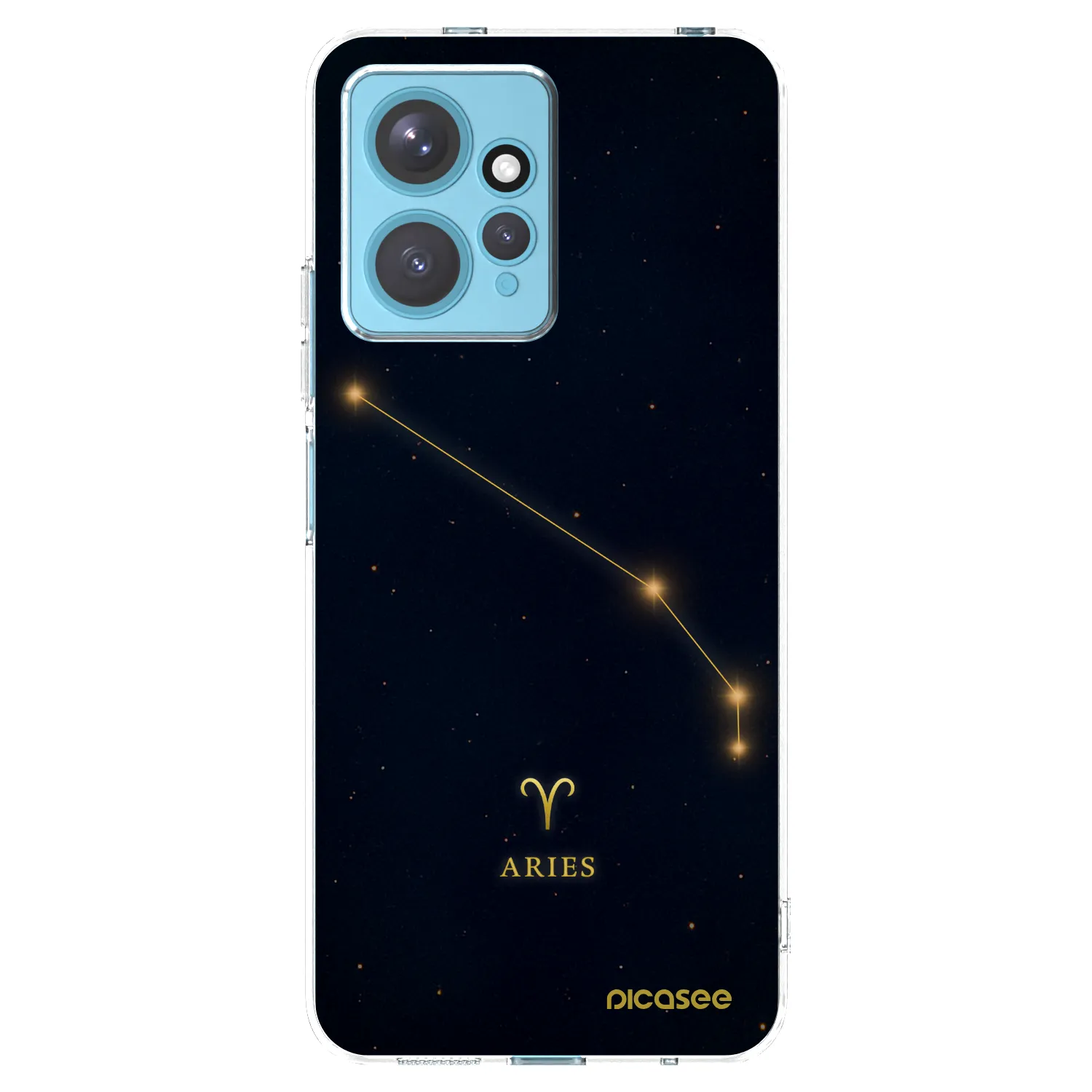 Picasee silikónový prehľadný obal pre Xiaomi Redmi Note 12 4G - ARIES
