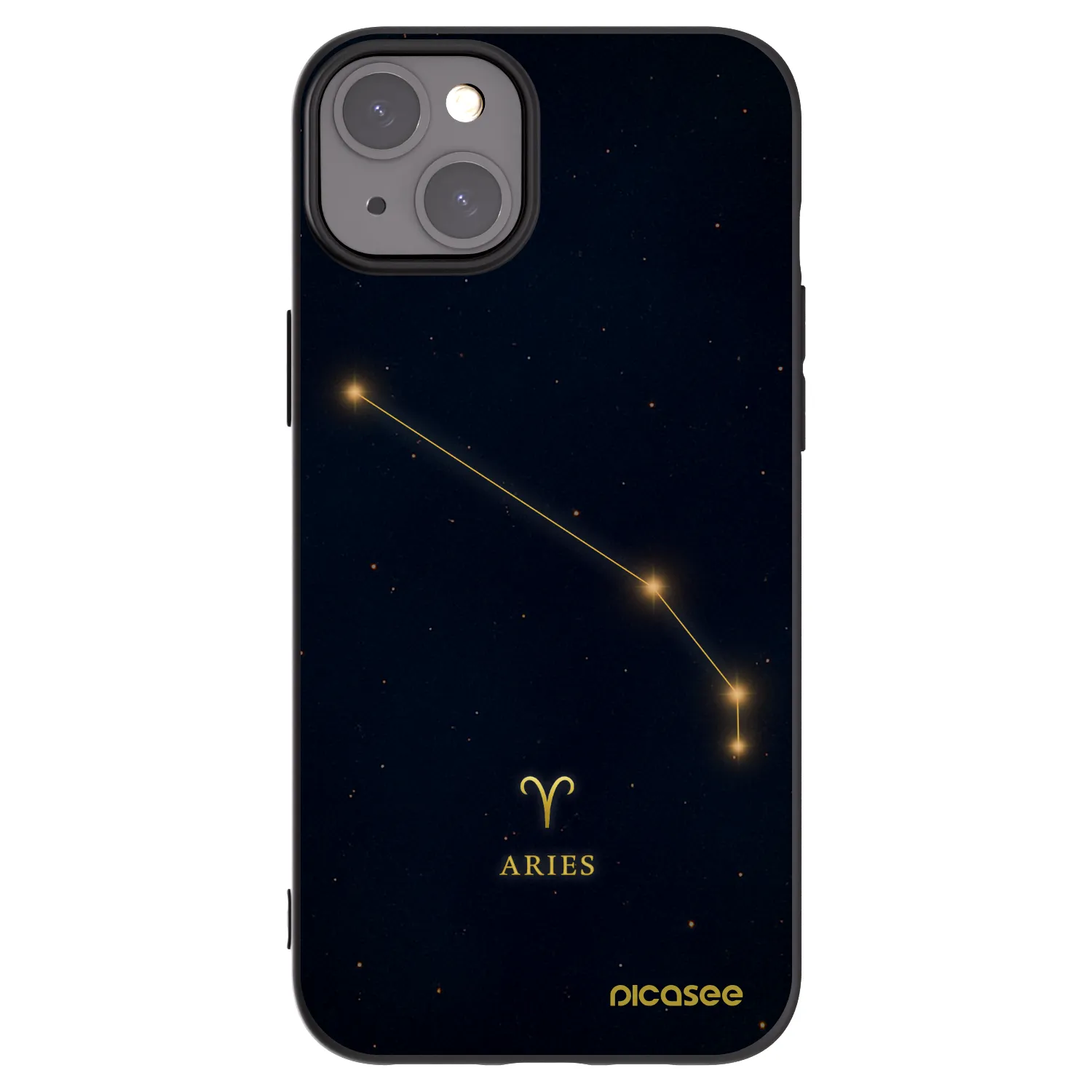 Picasee silikónový čierny obal pre Apple iPhone 15 Plus - ARIES