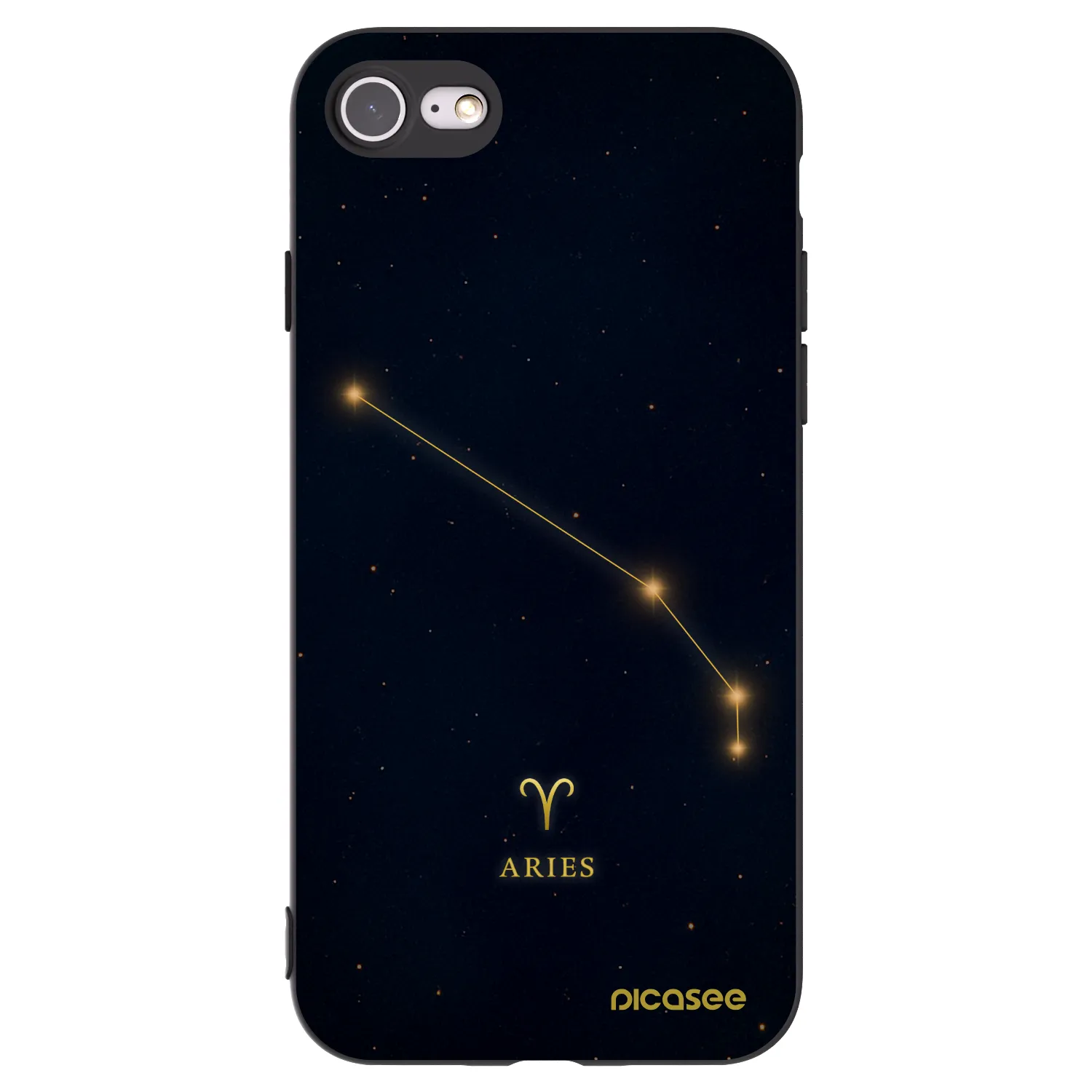 Picasee silikónový čierny obal pre Apple iPhone 7 - ARIES