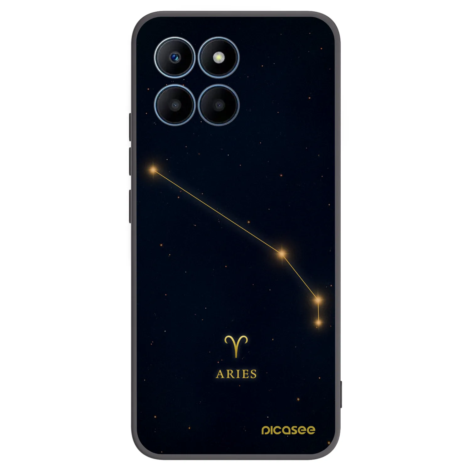 Picasee silikónový čierny obal pre Honor 70 Lite - ARIES