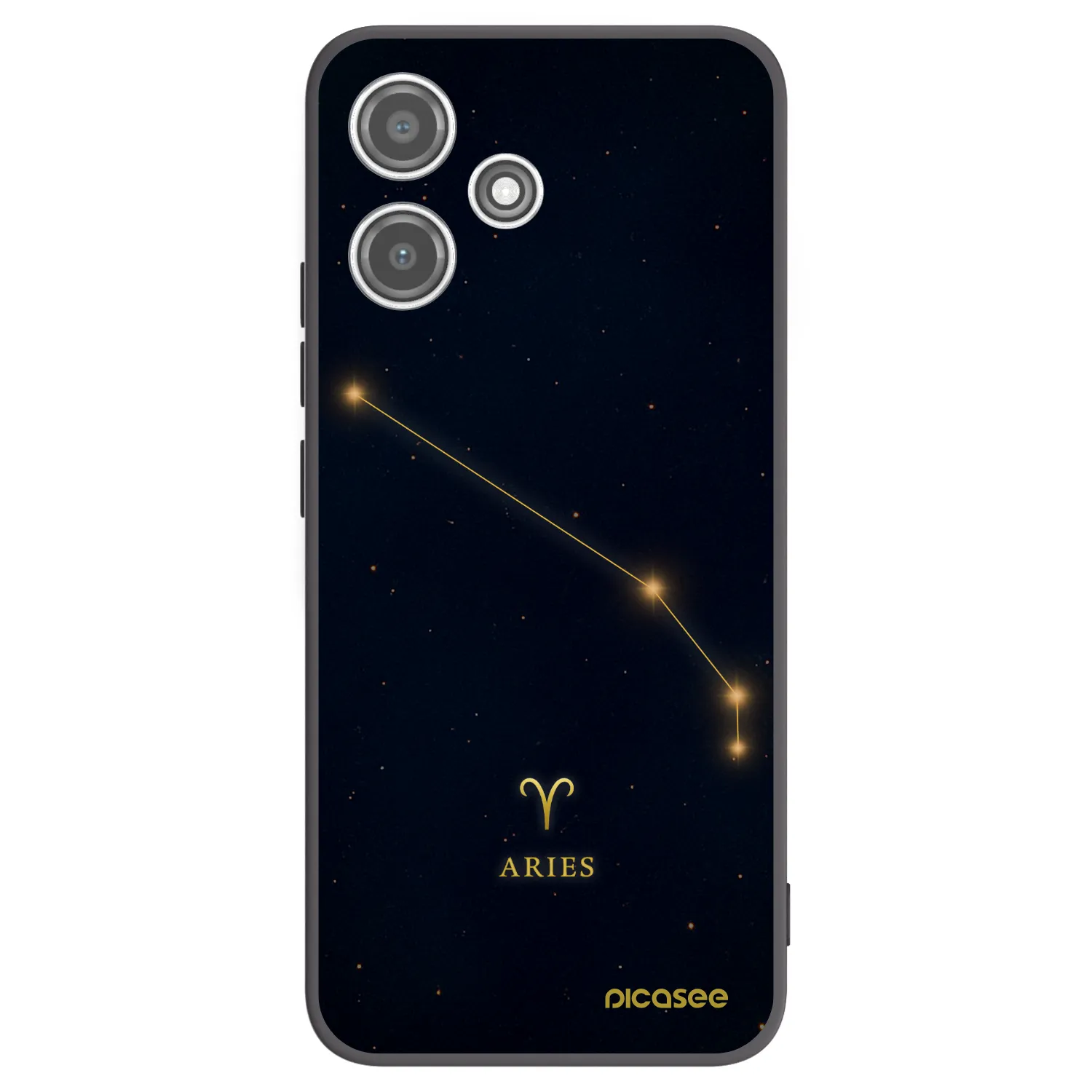 Picasee silikónový čierny obal pre Xiaomi Redmi 12 5G - ARIES