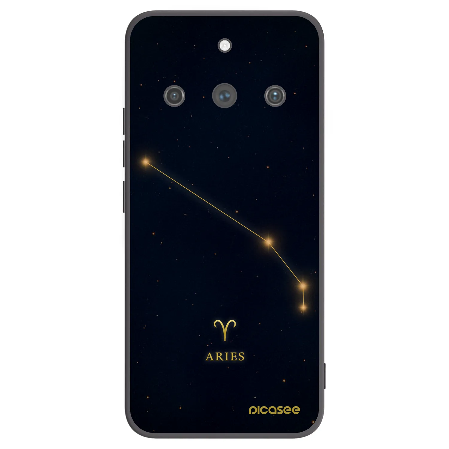 Picasee silikónový čierny obal pre Realme 11 Pro+ - ARIES