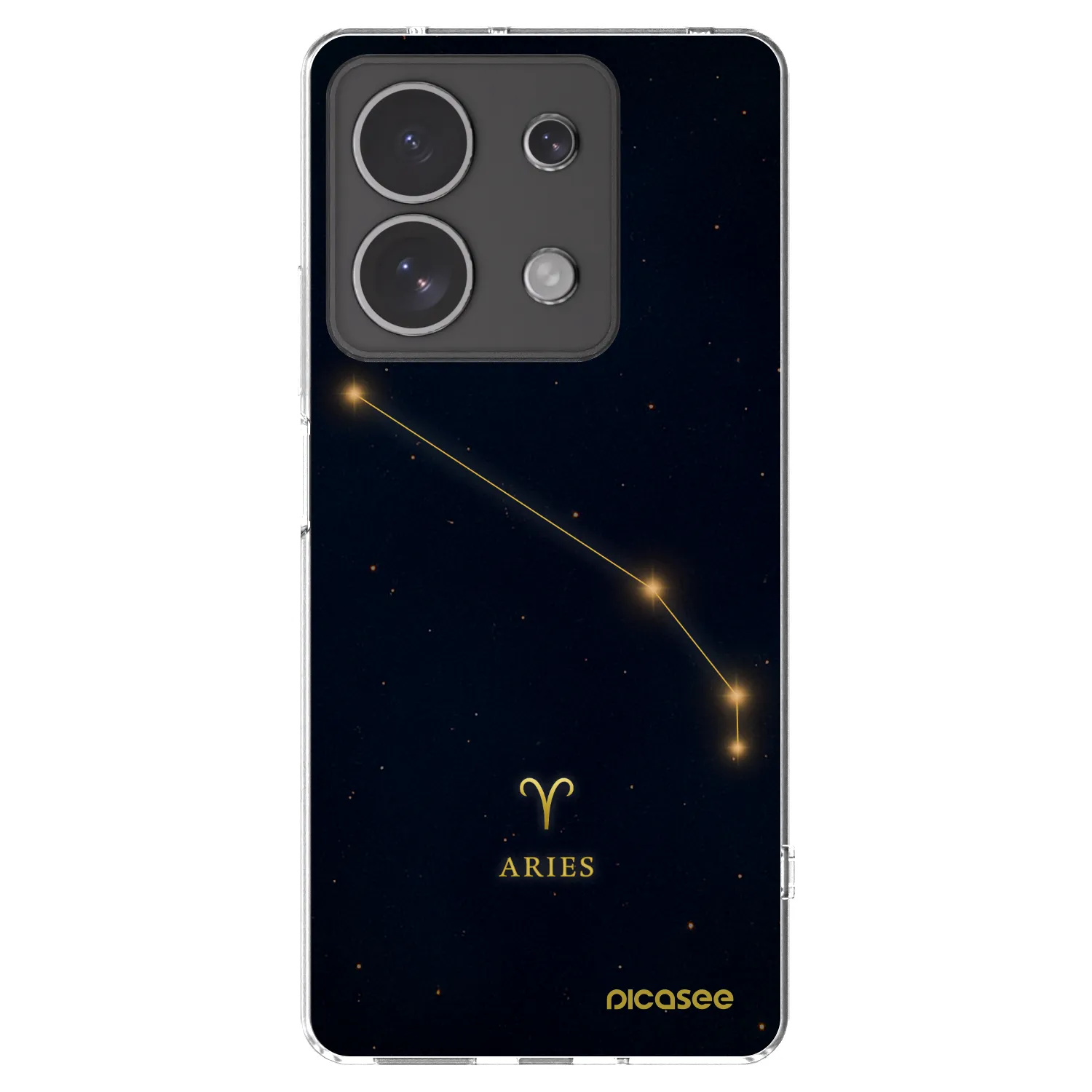 Picasee silikónový prehľadný obal pre Xiaomi Redmi Note 13 4G - ARIES