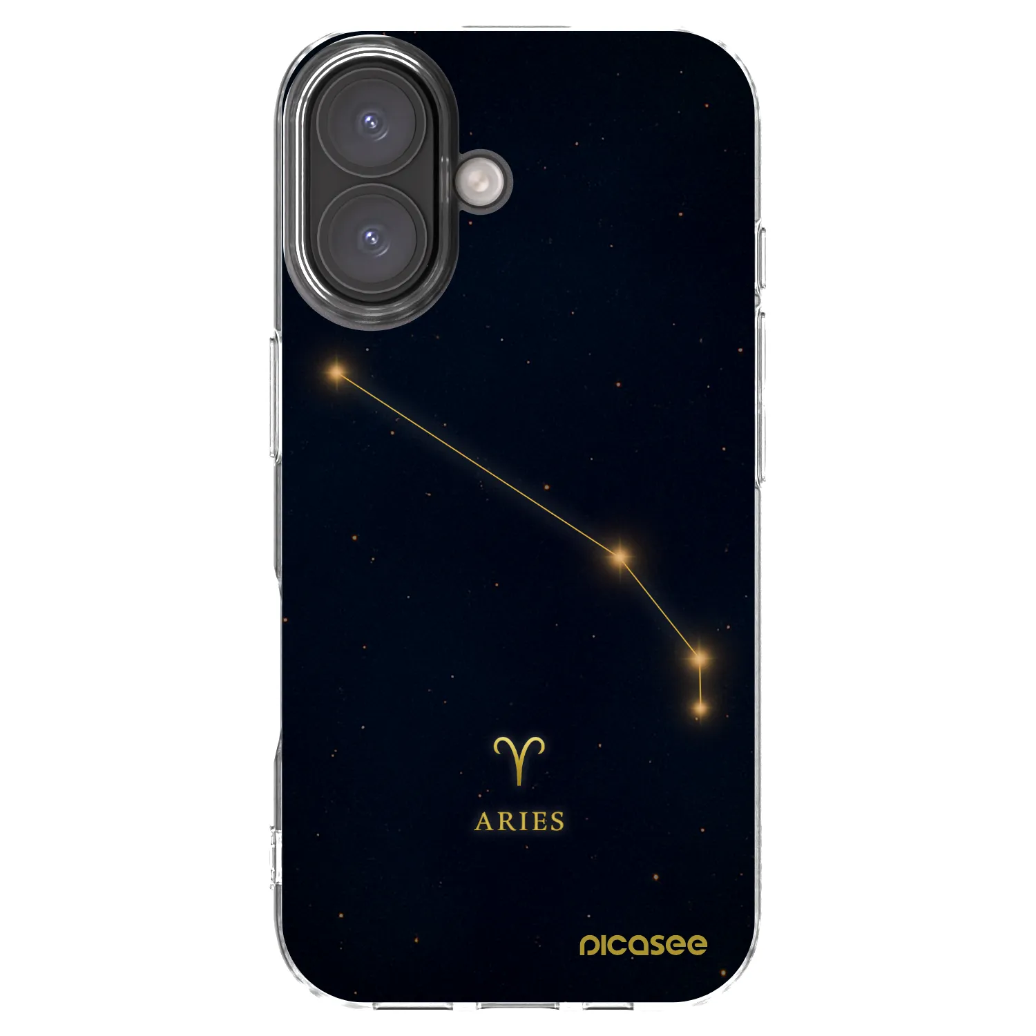 Picasee silikónový prehľadný obal pre Apple iPhone 16 - ARIES