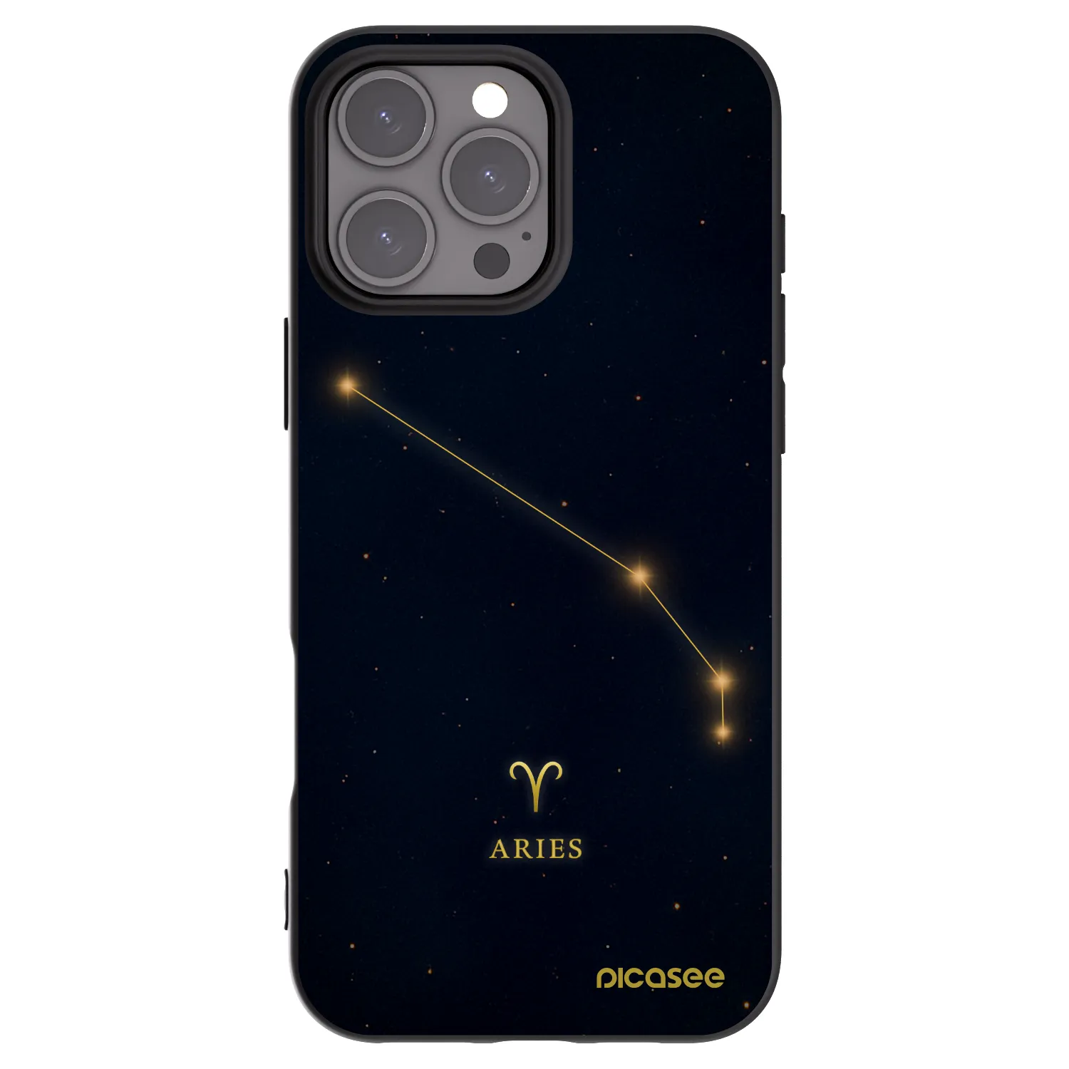 Picasee silikónový čierny obal pre Apple iPhone 16 Pro Max - ARIES