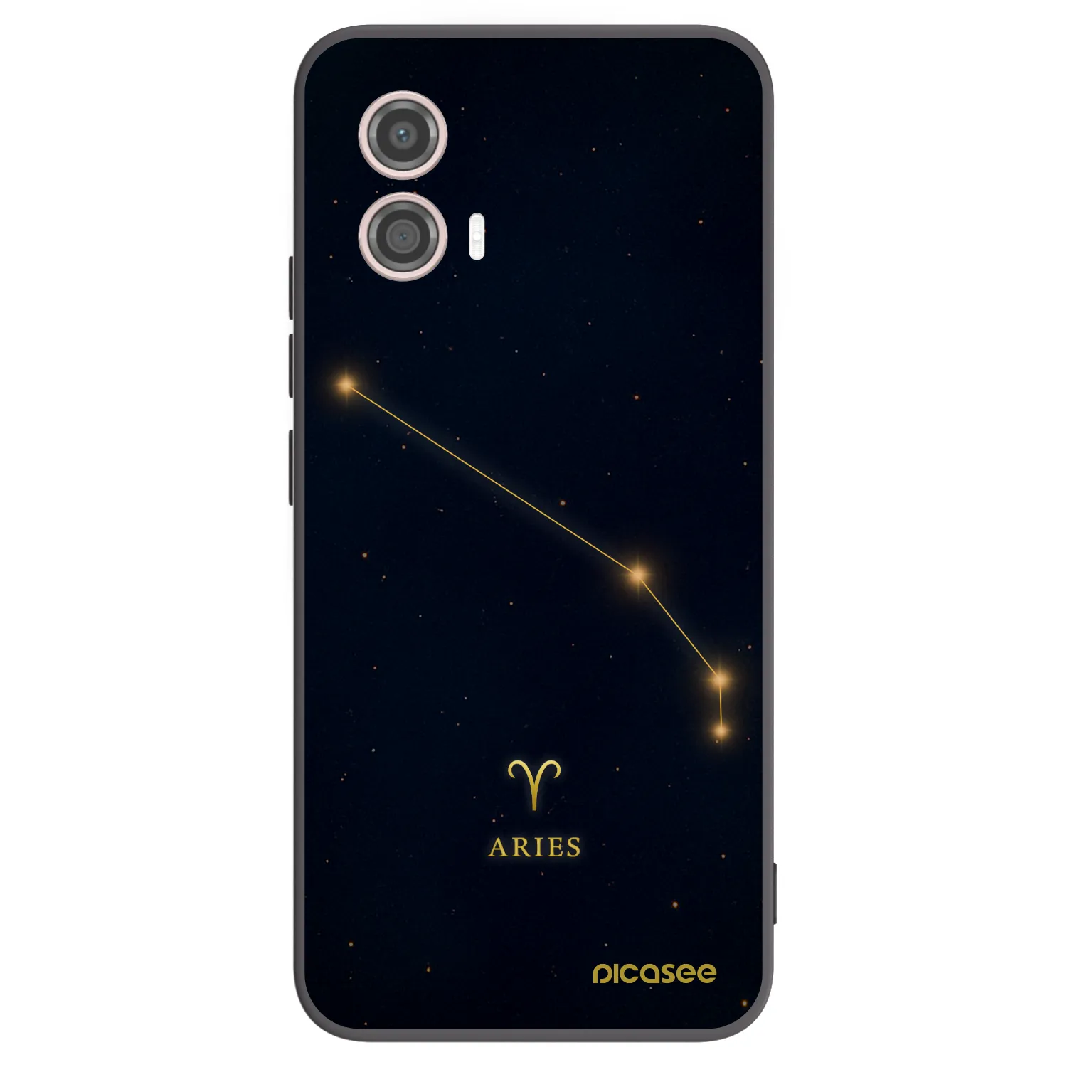 Picasee silikónový čierny obal pre Motorola Moto G53 5G - ARIES