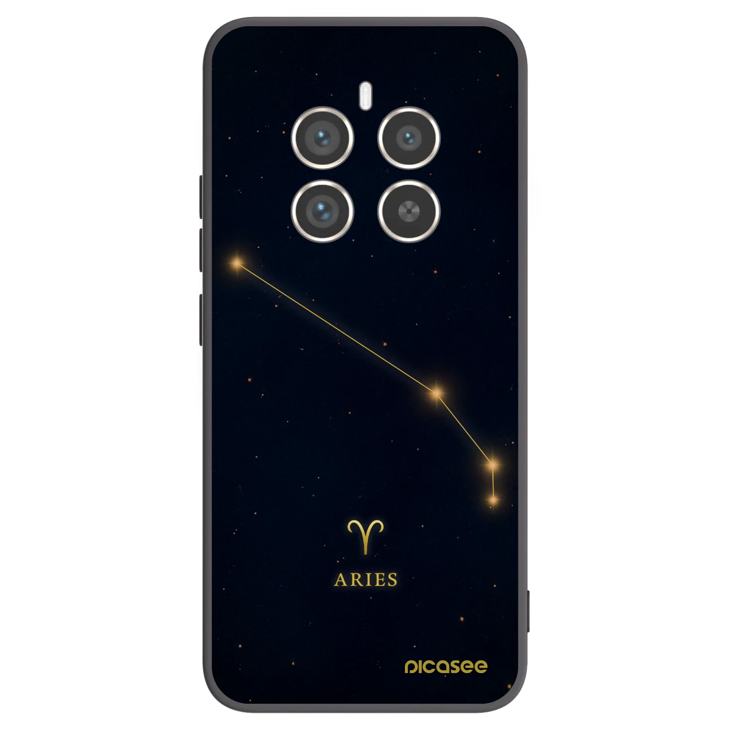 Picasee silikónový čierny obal pre Realme 12 Pro 5G - ARIES