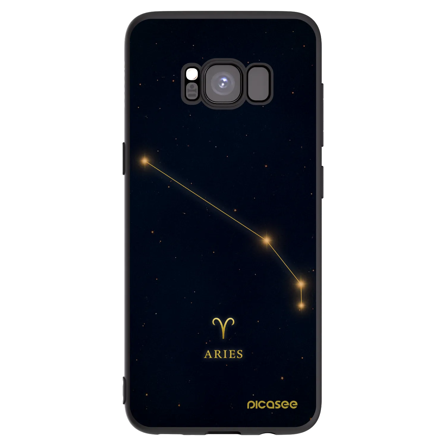 Picasee silikónový čierny obal pre Samsung Galaxy S8 G950F - ARIES