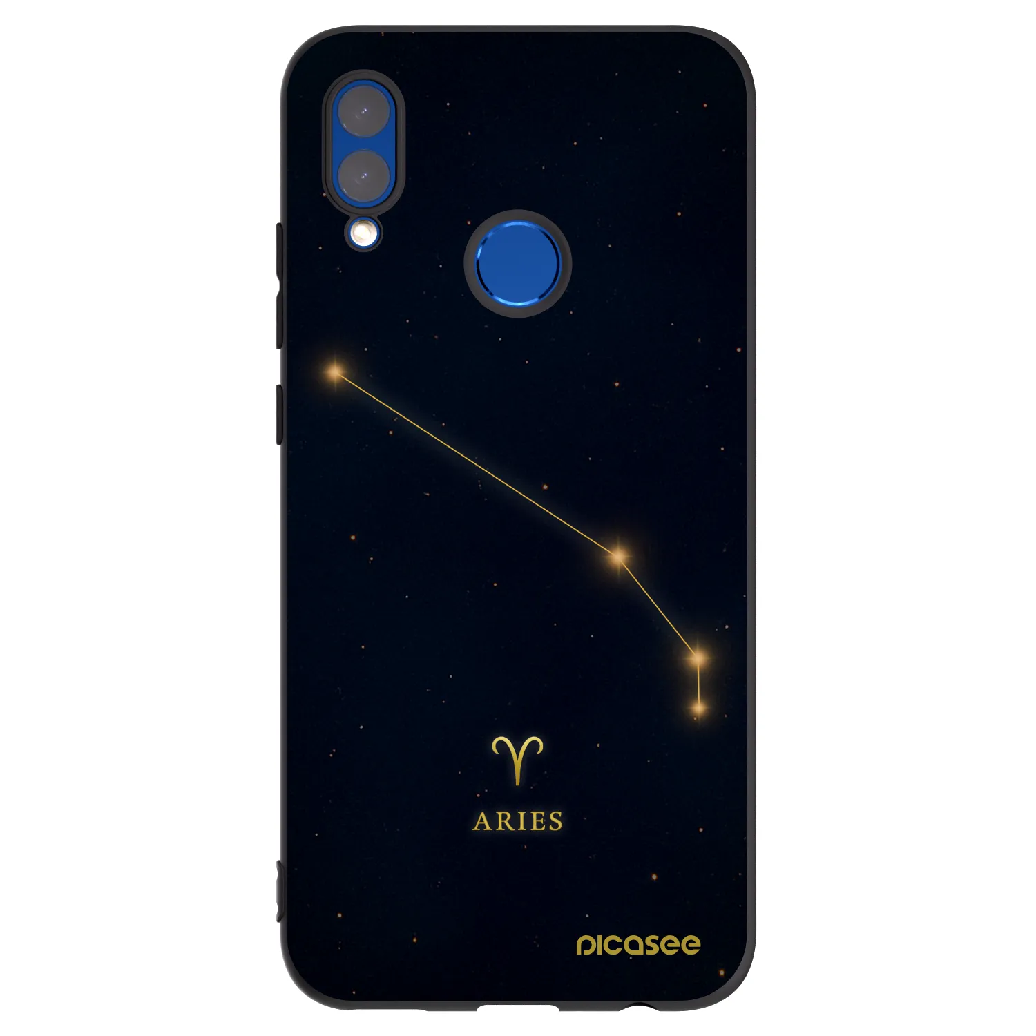 Picasee silikónový čierny obal pre Honor 10 Lite - ARIES