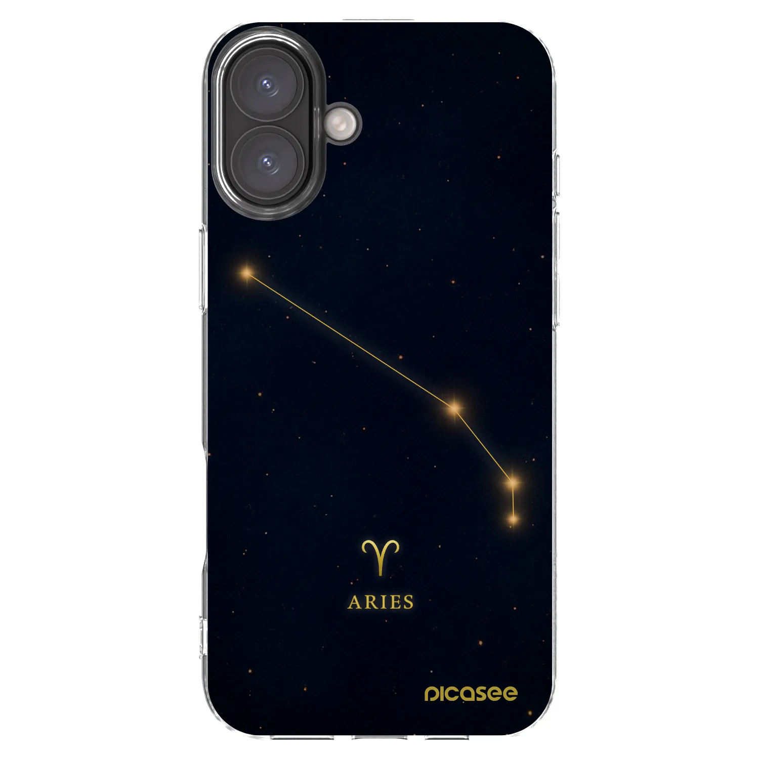 Picasee silikónový prehľadný obal pre Apple iPhone 16 Plus - ARIES