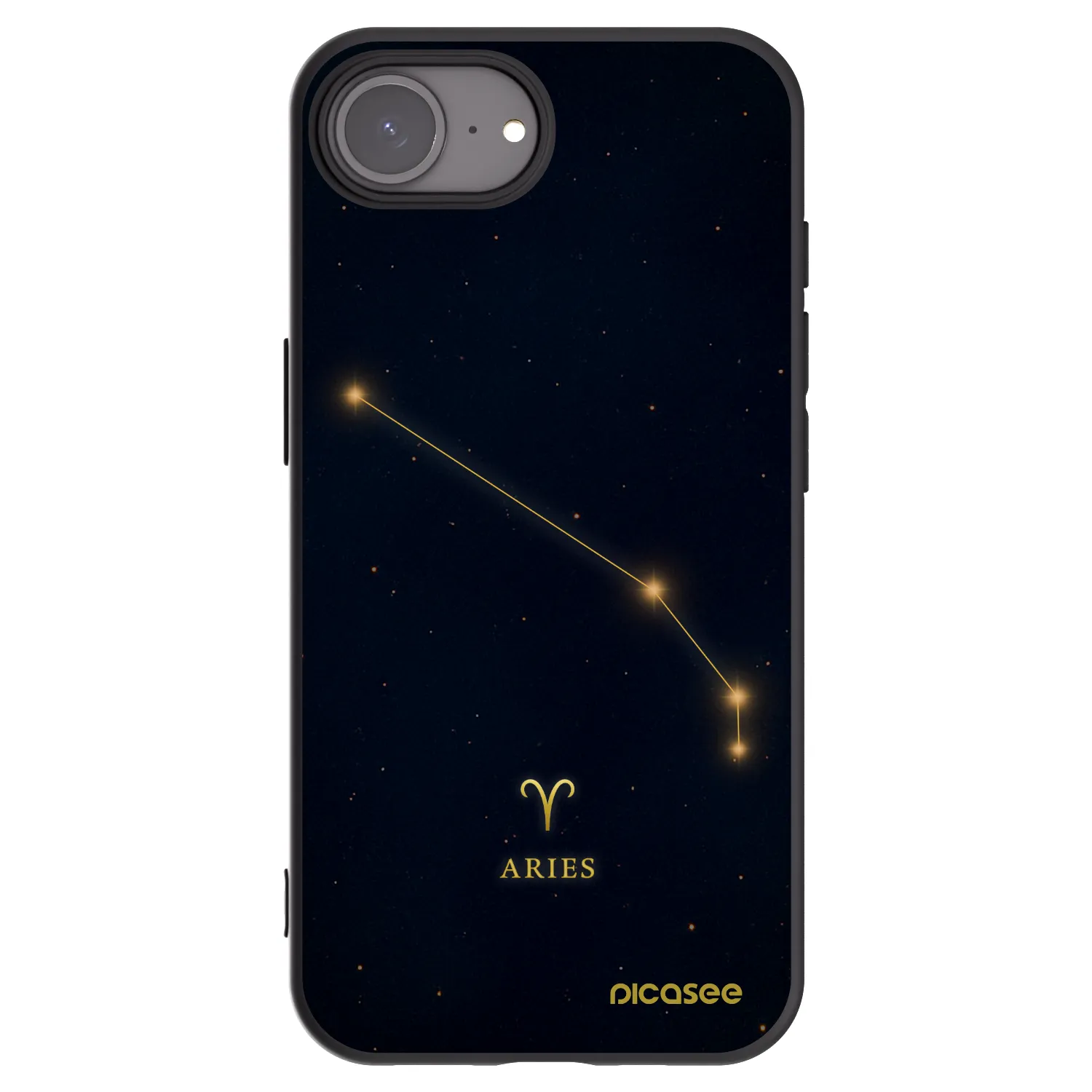 Picasee silikónový čierny obal pre Apple iPhone 16e - ARIES