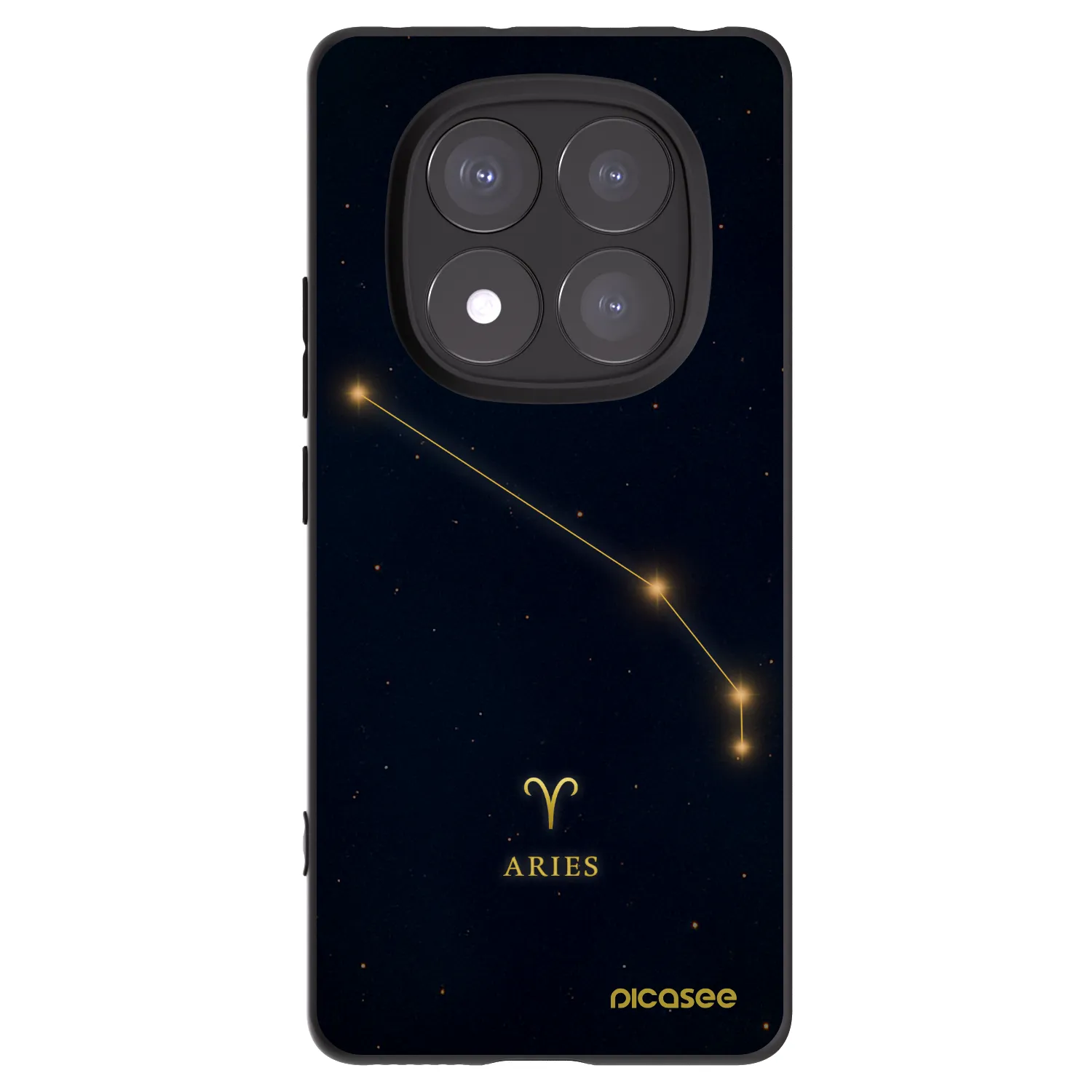 Picasee silikónový čierny obal pre Xiaomi Redmi Note 14 Pro+ 5G - ARIES