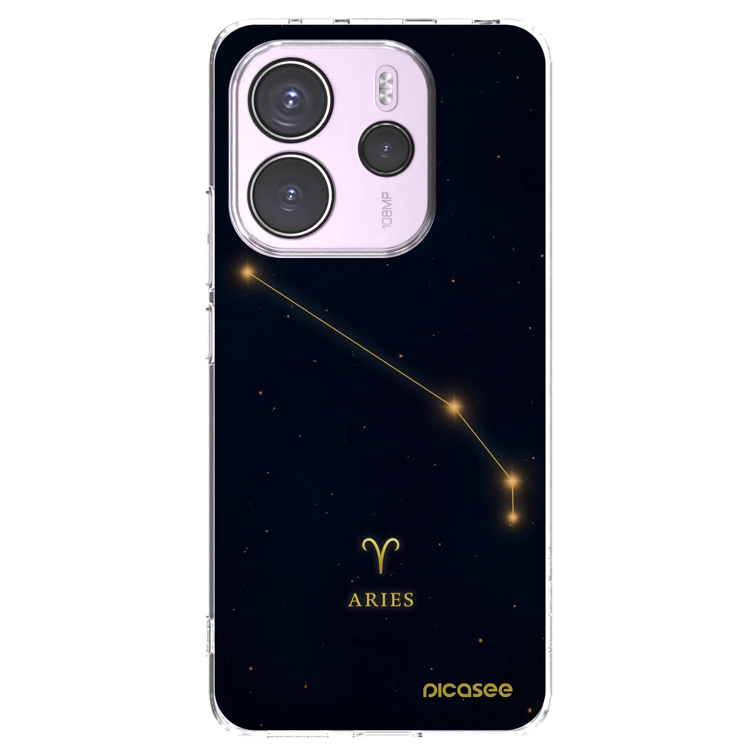 Picasee silikónový prehľadný obal pre Xiaomi Redmi Note 14 4G - ARIES